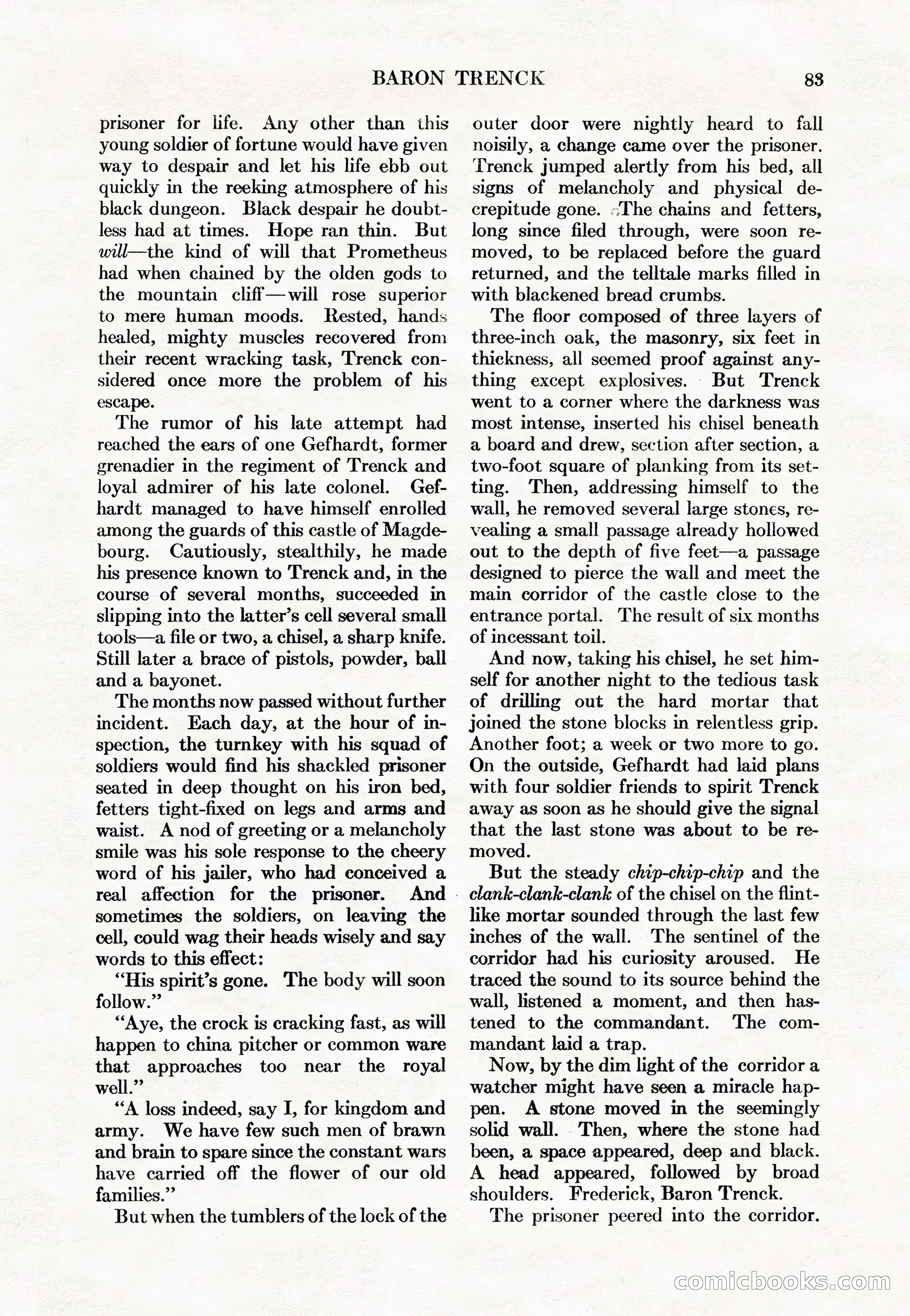 Adventure Magazine Cover, May 15, 1927 — page 85 of 196
