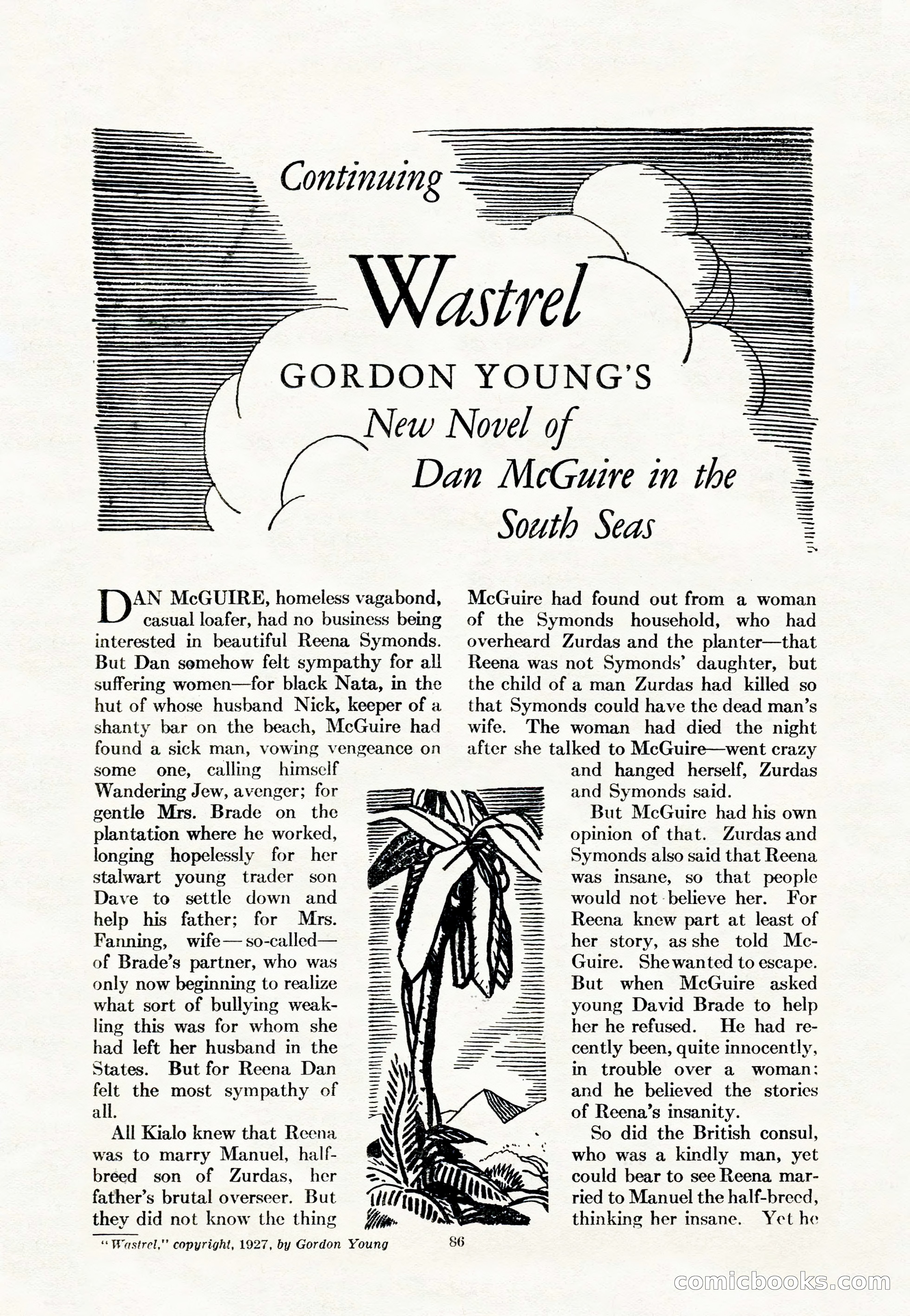 Adventure Magazine Cover, May 15, 1927 — page 88 of 196