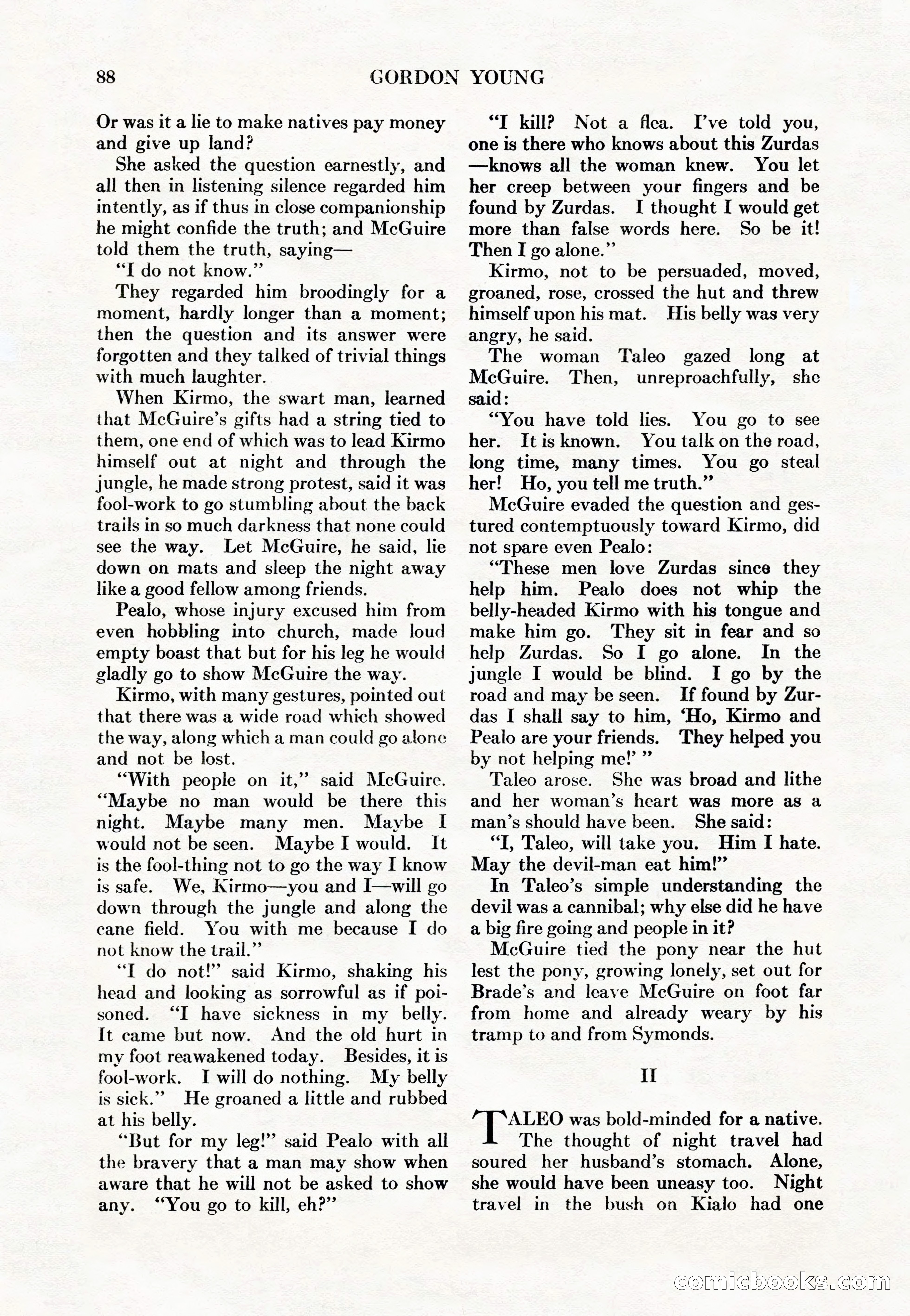 Adventure Magazine Cover, May 15, 1927 — page 90 of 196
