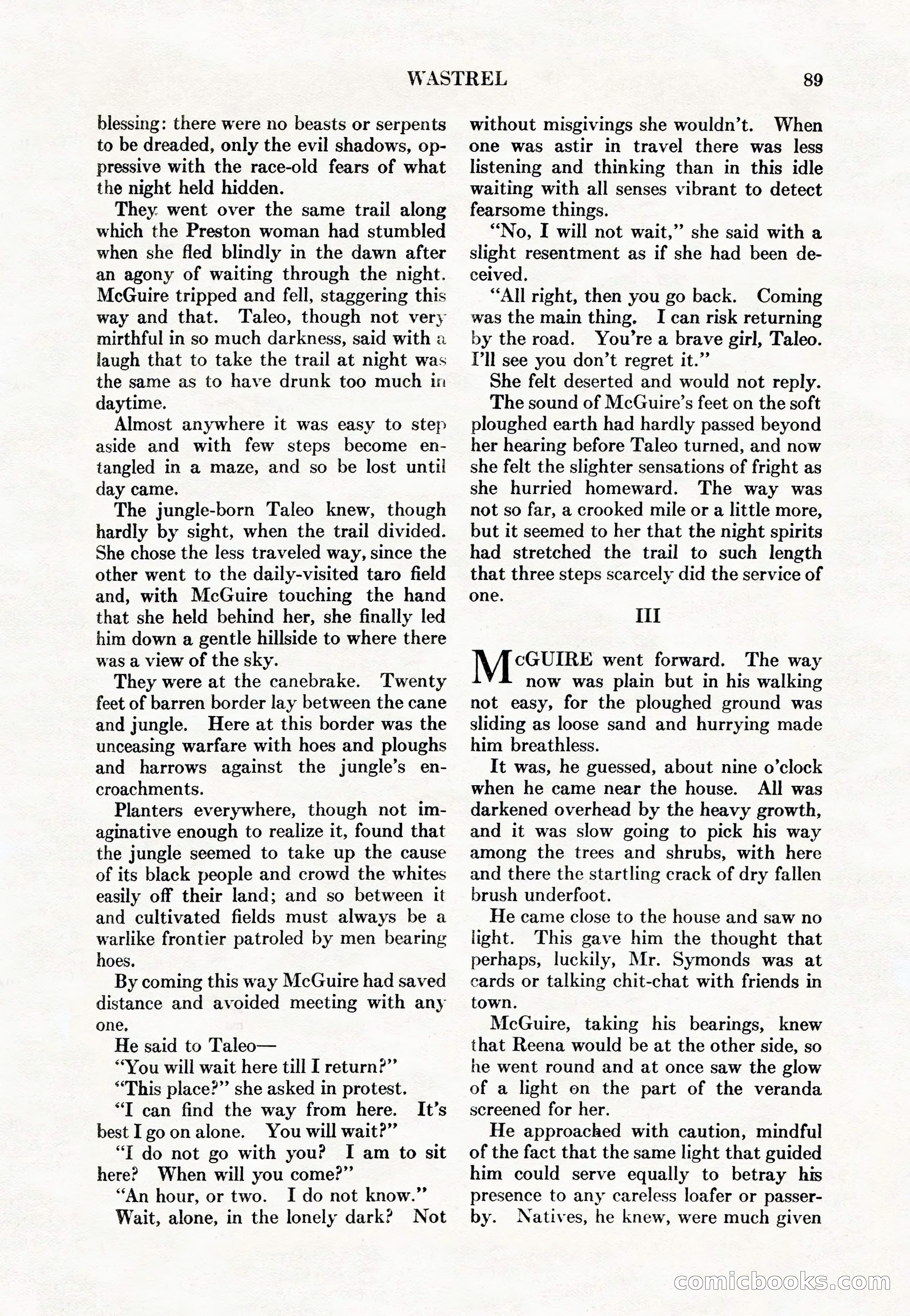 Adventure Magazine Cover, May 15, 1927 — page 91 of 196