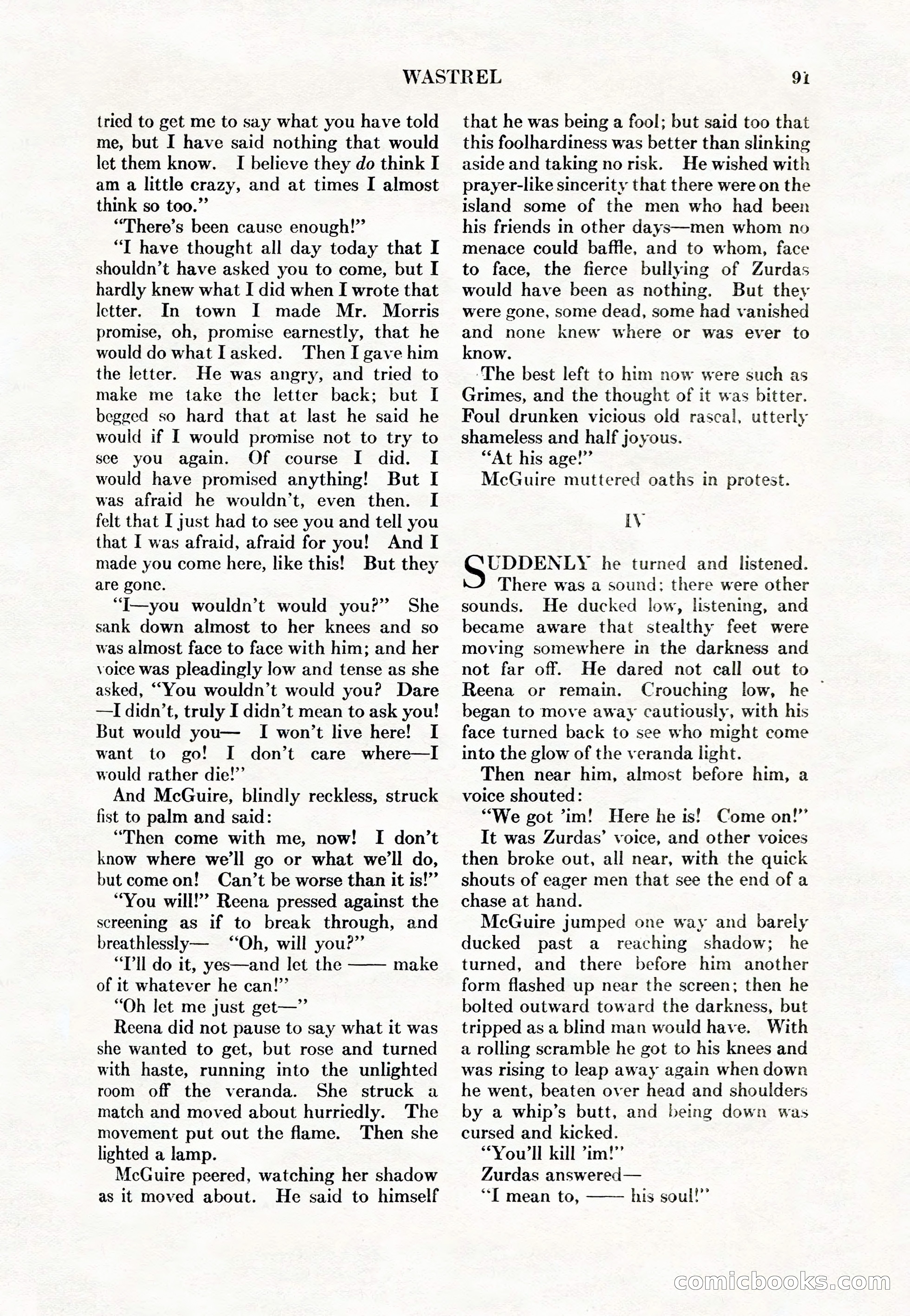 Adventure Magazine Cover, May 15, 1927 — page 93 of 196