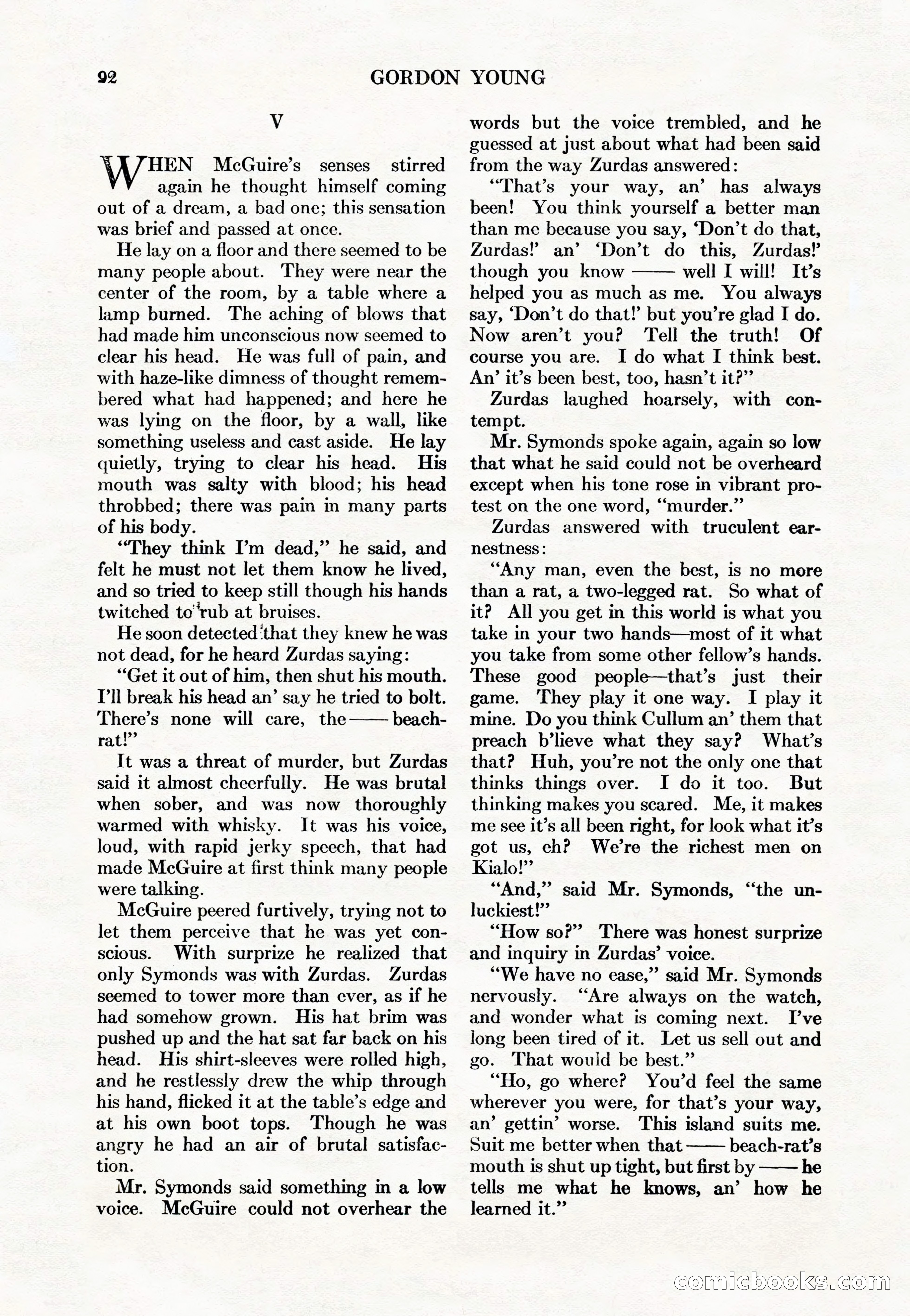 Adventure Magazine Cover, May 15, 1927 — page 94 of 196
