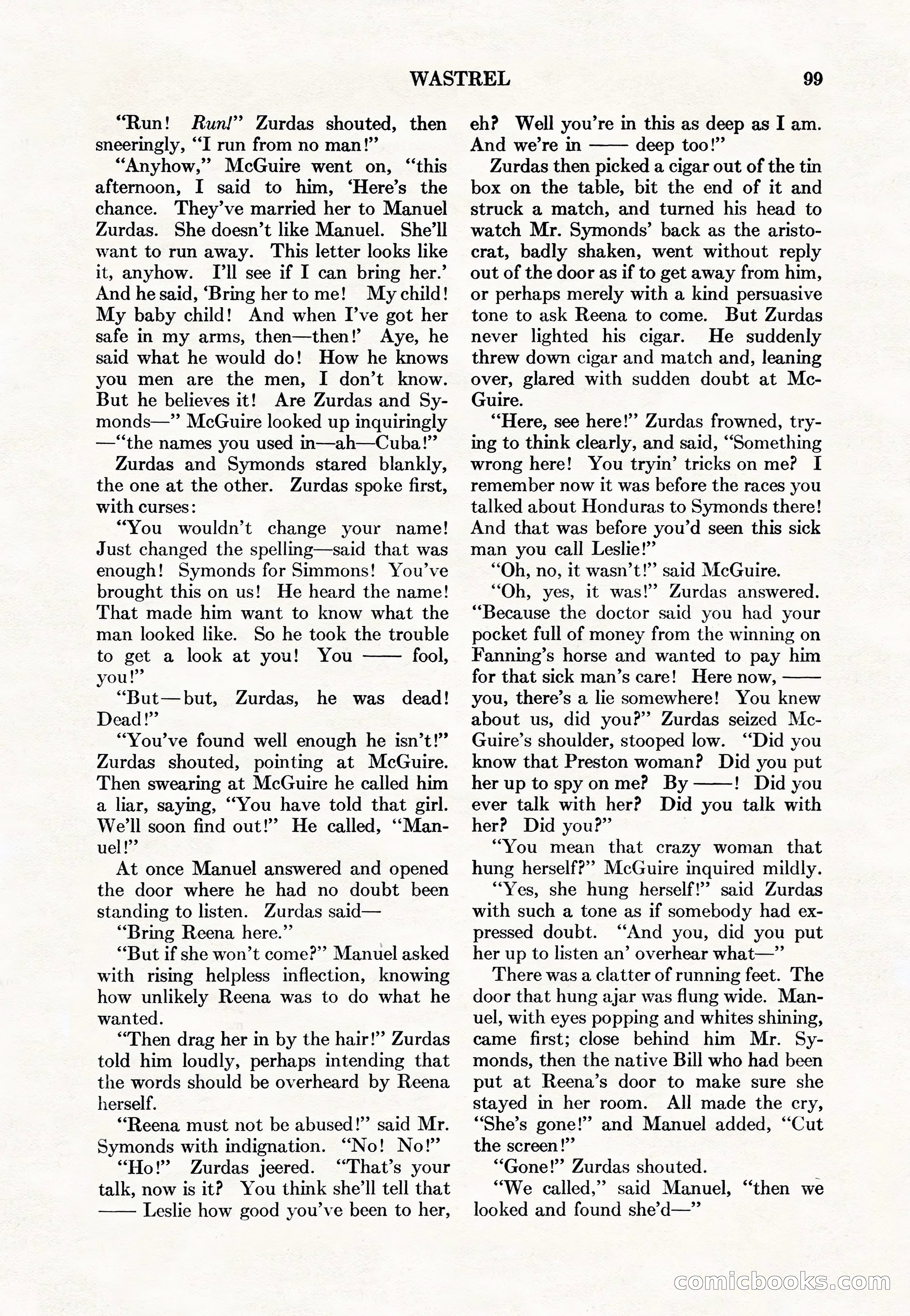 Adventure Magazine Cover, May 15, 1927 — page 101 of 196