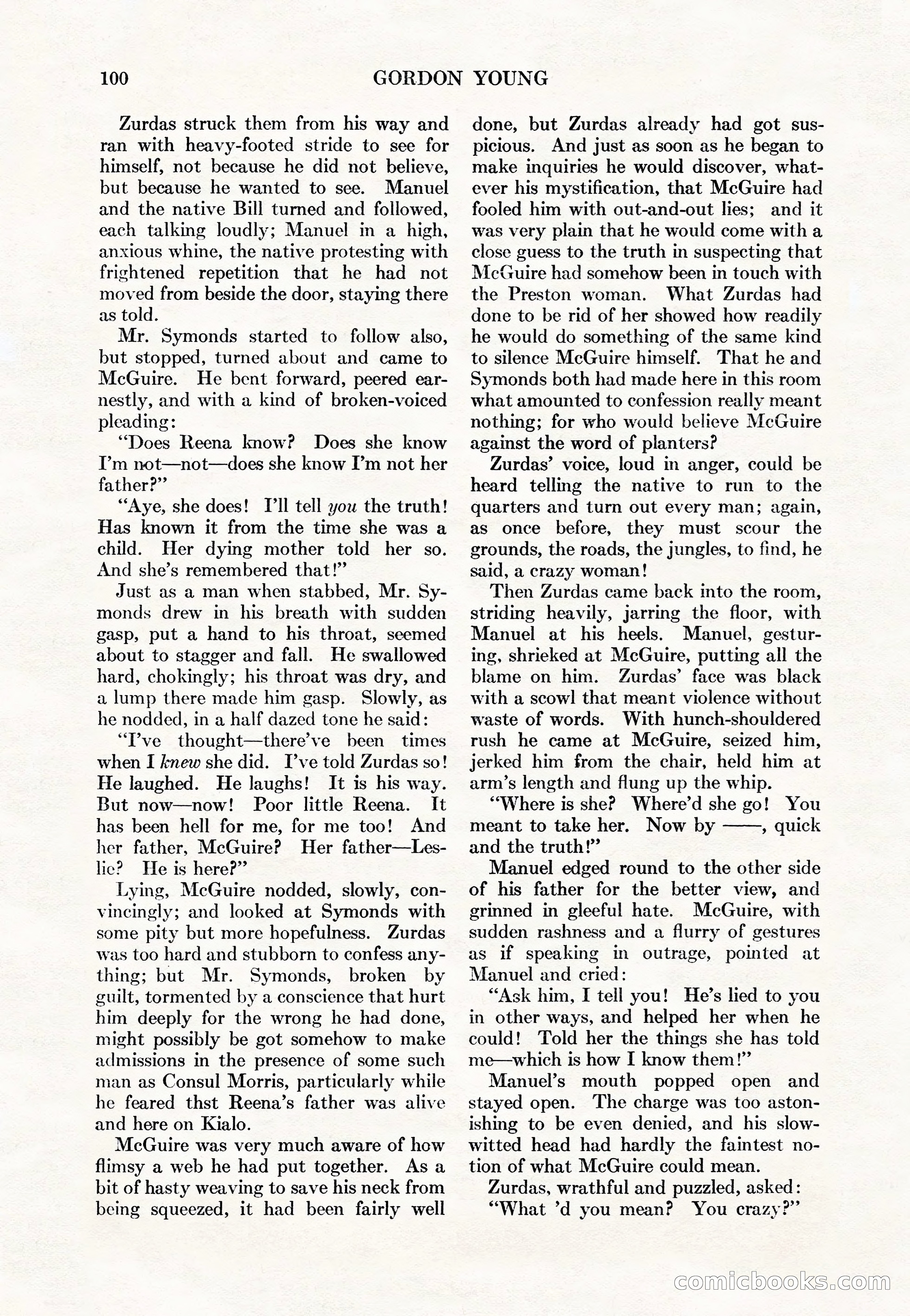 Adventure Magazine Cover, May 15, 1927 — page 102 of 196
