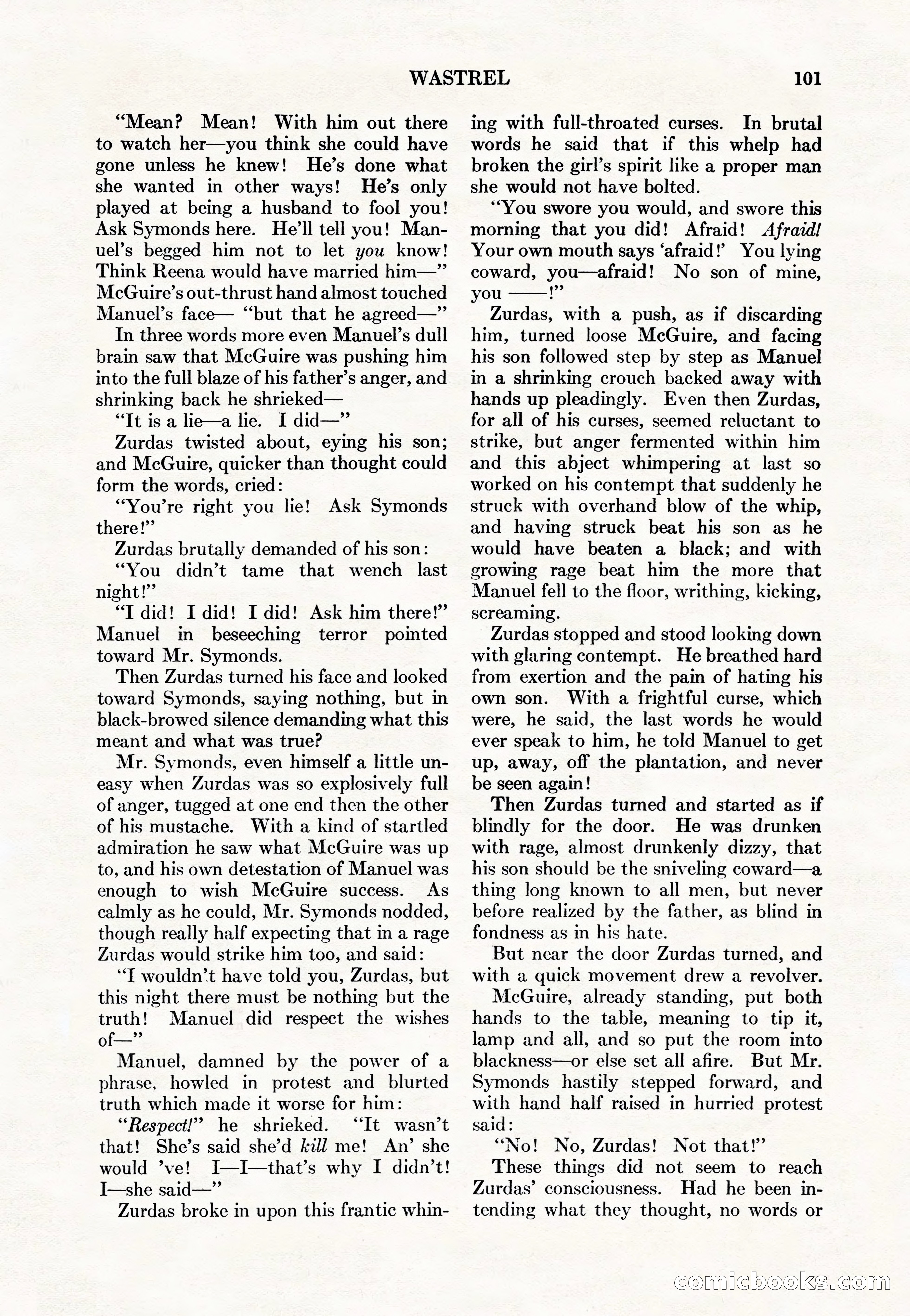 Adventure Magazine Cover, May 15, 1927 — page 103 of 196