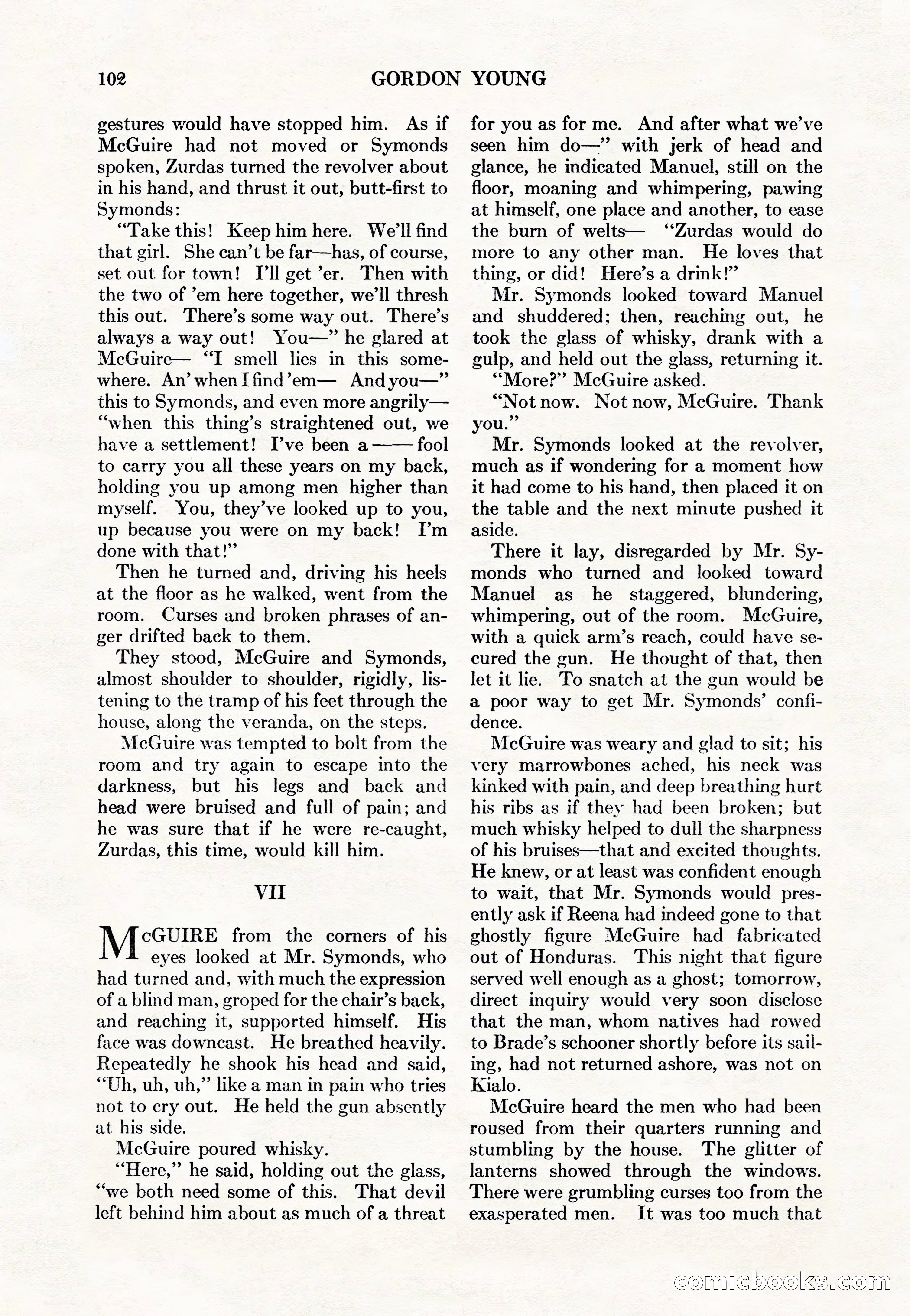 Adventure Magazine Cover, May 15, 1927 — page 104 of 196