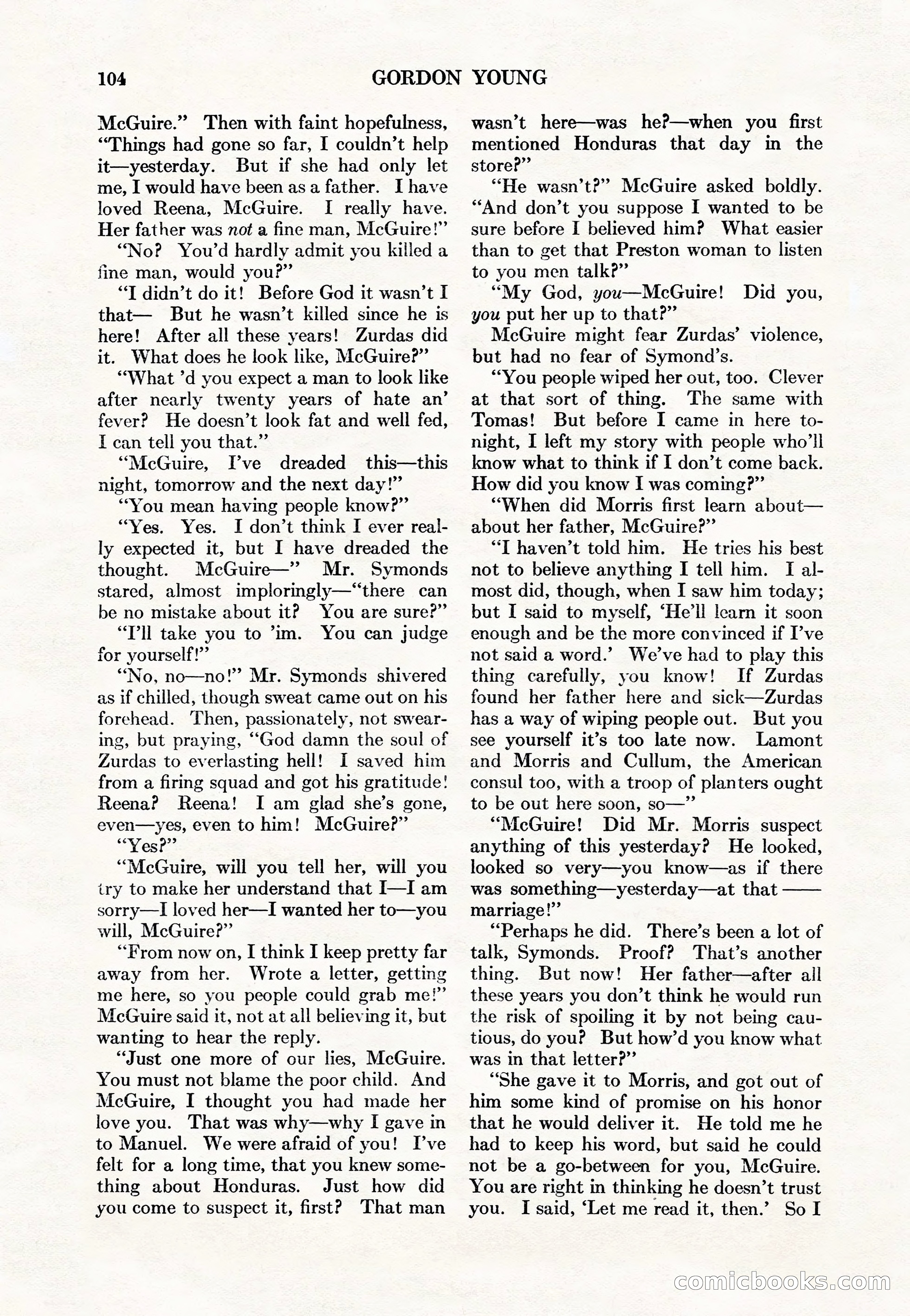 Adventure Magazine Cover, May 15, 1927 — page 106 of 196