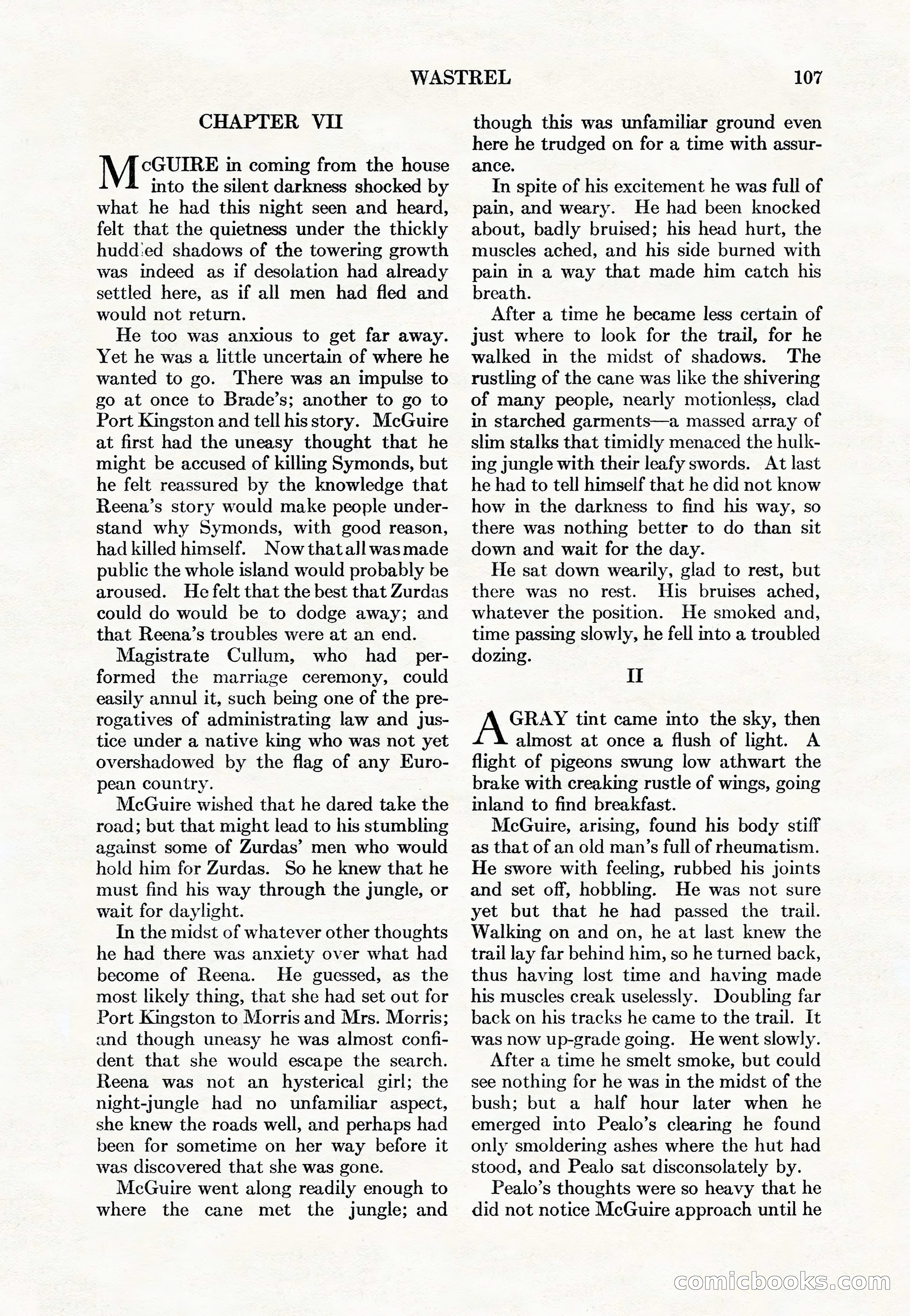 Adventure Magazine Cover, May 15, 1927 — page 109 of 196