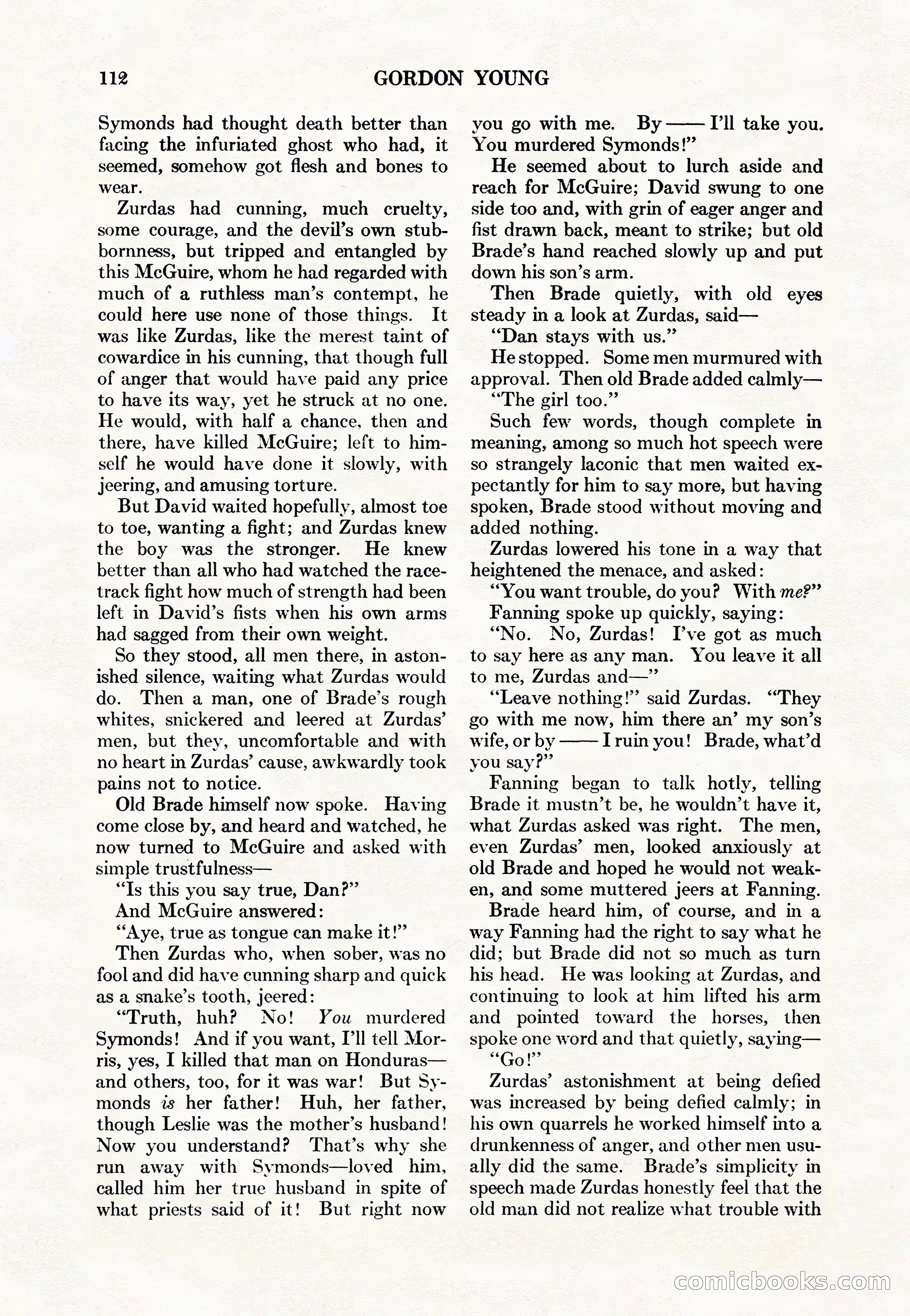 Adventure Magazine Cover, May 15, 1927 — page 114 of 196