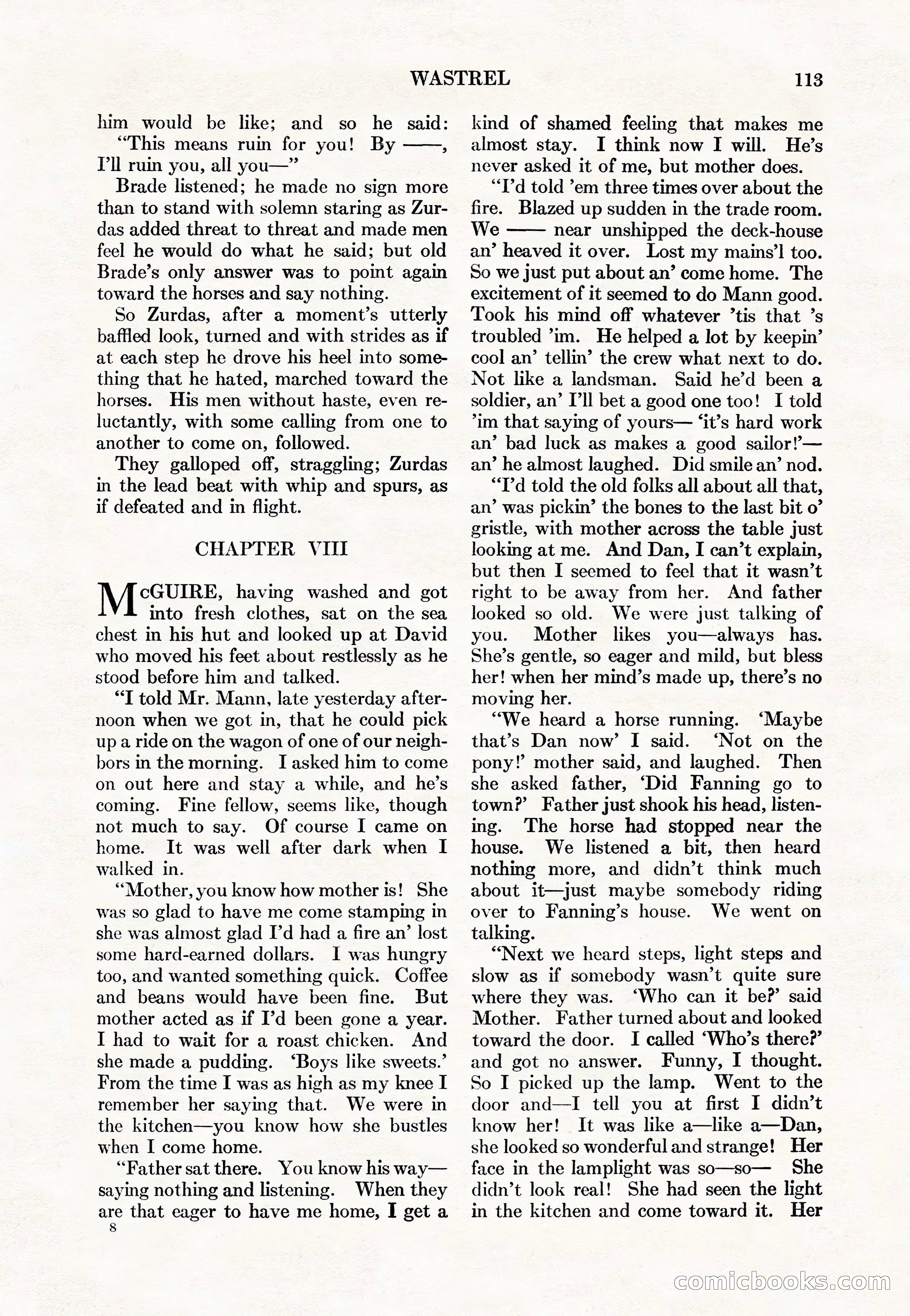 Adventure Magazine Cover, May 15, 1927 — page 115 of 196