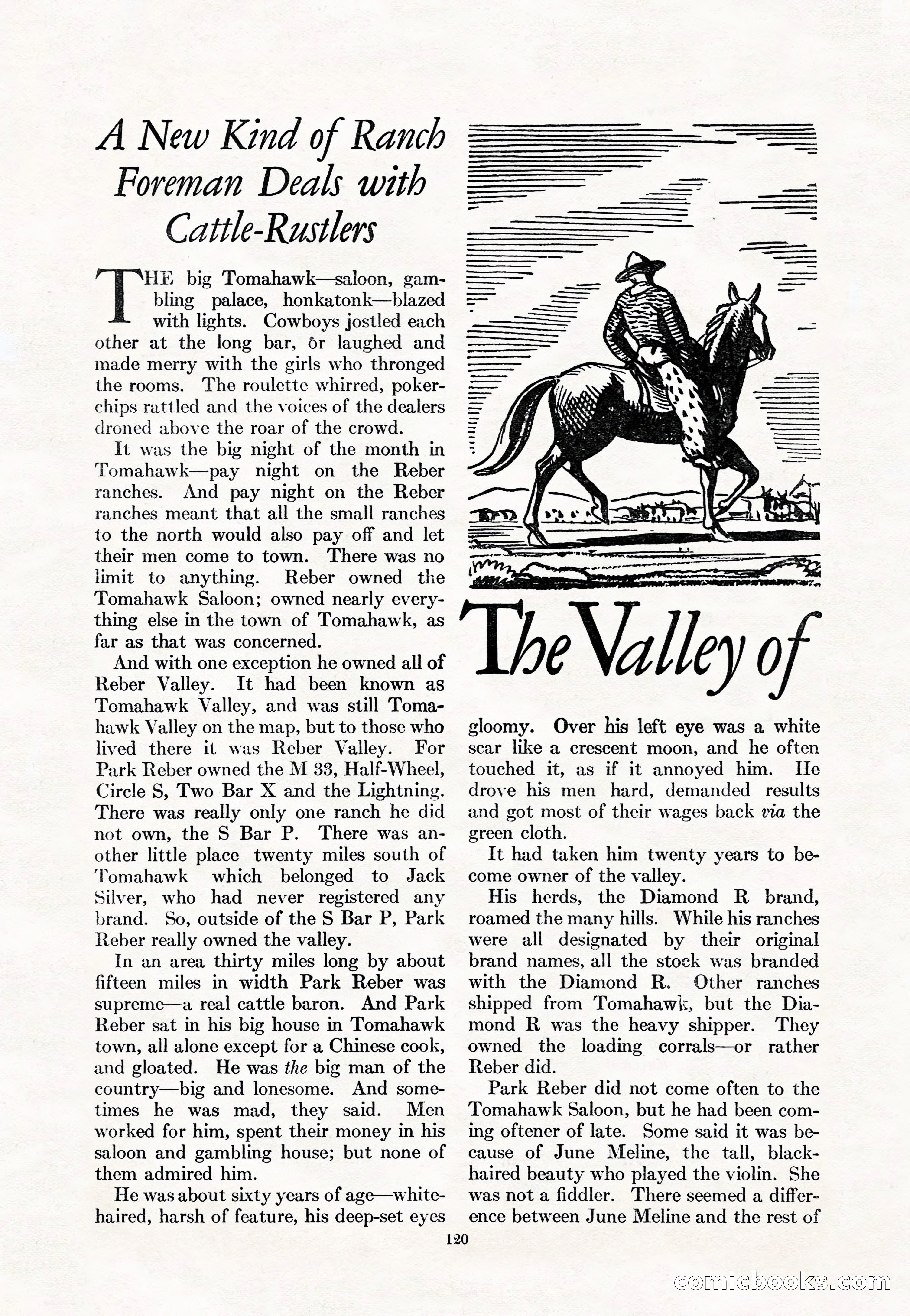 Adventure Magazine Cover, May 15, 1927 — page 122 of 196