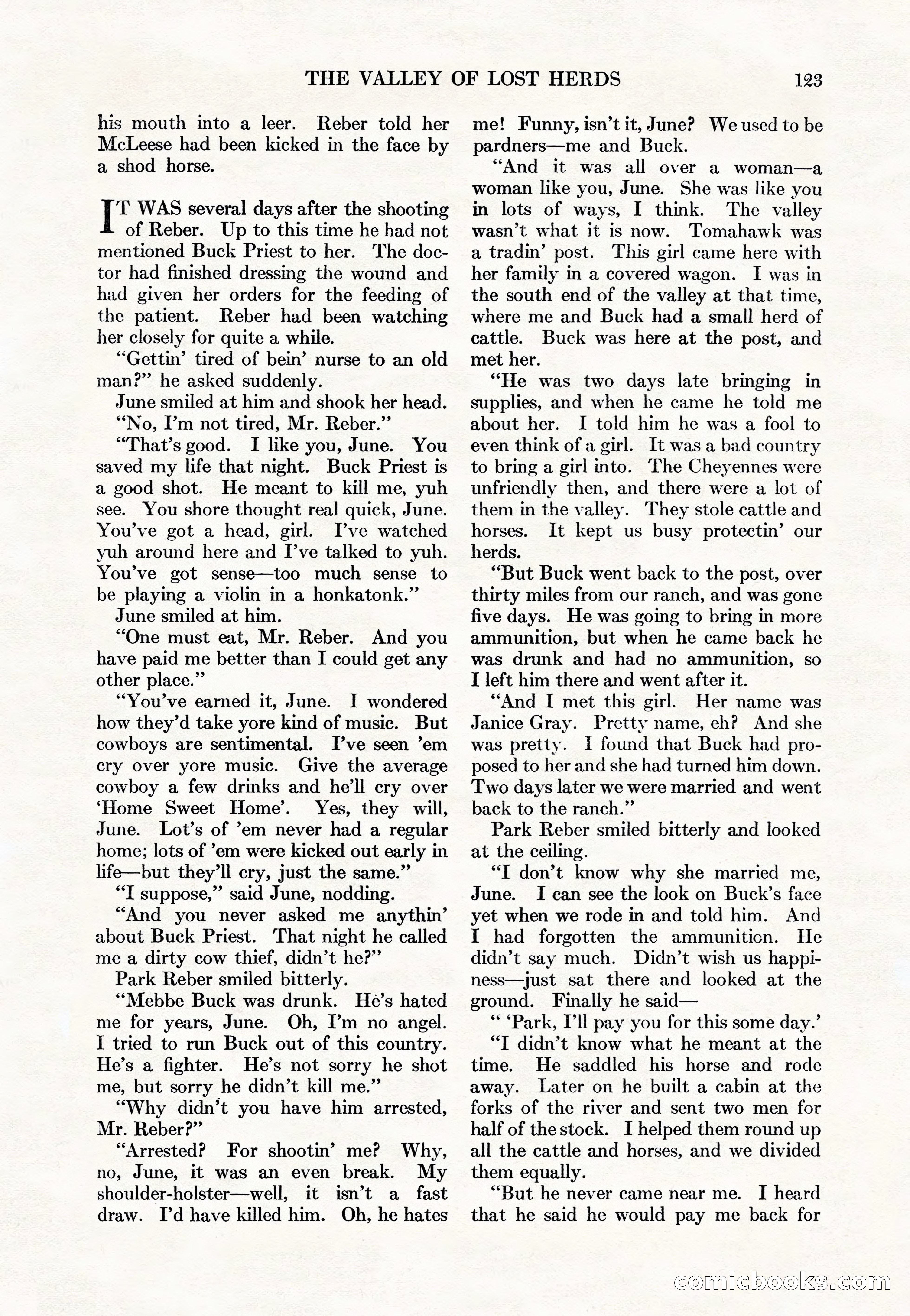 Adventure Magazine Cover, May 15, 1927 — page 125 of 196