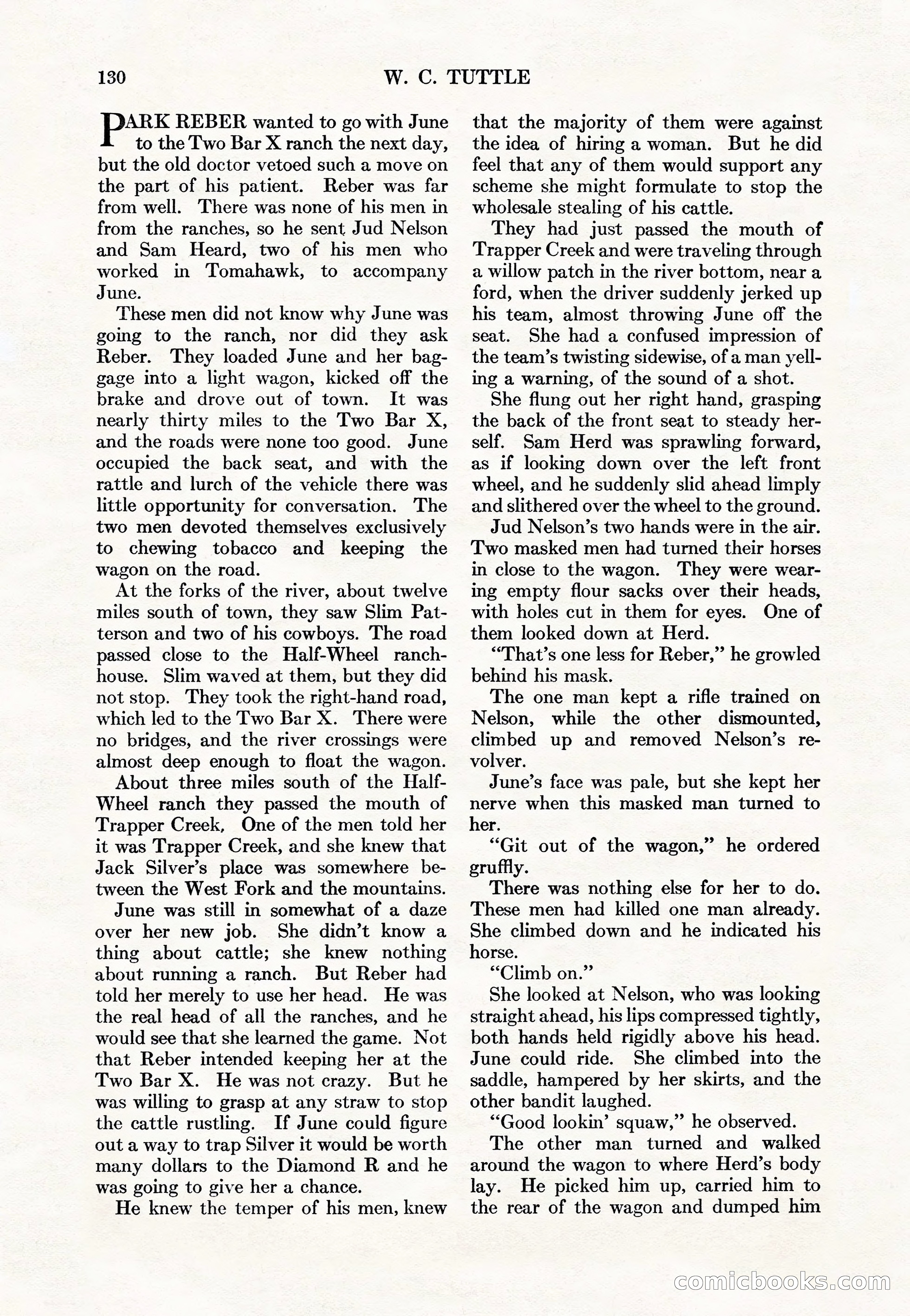 Adventure Magazine Cover, May 15, 1927 — page 132 of 196