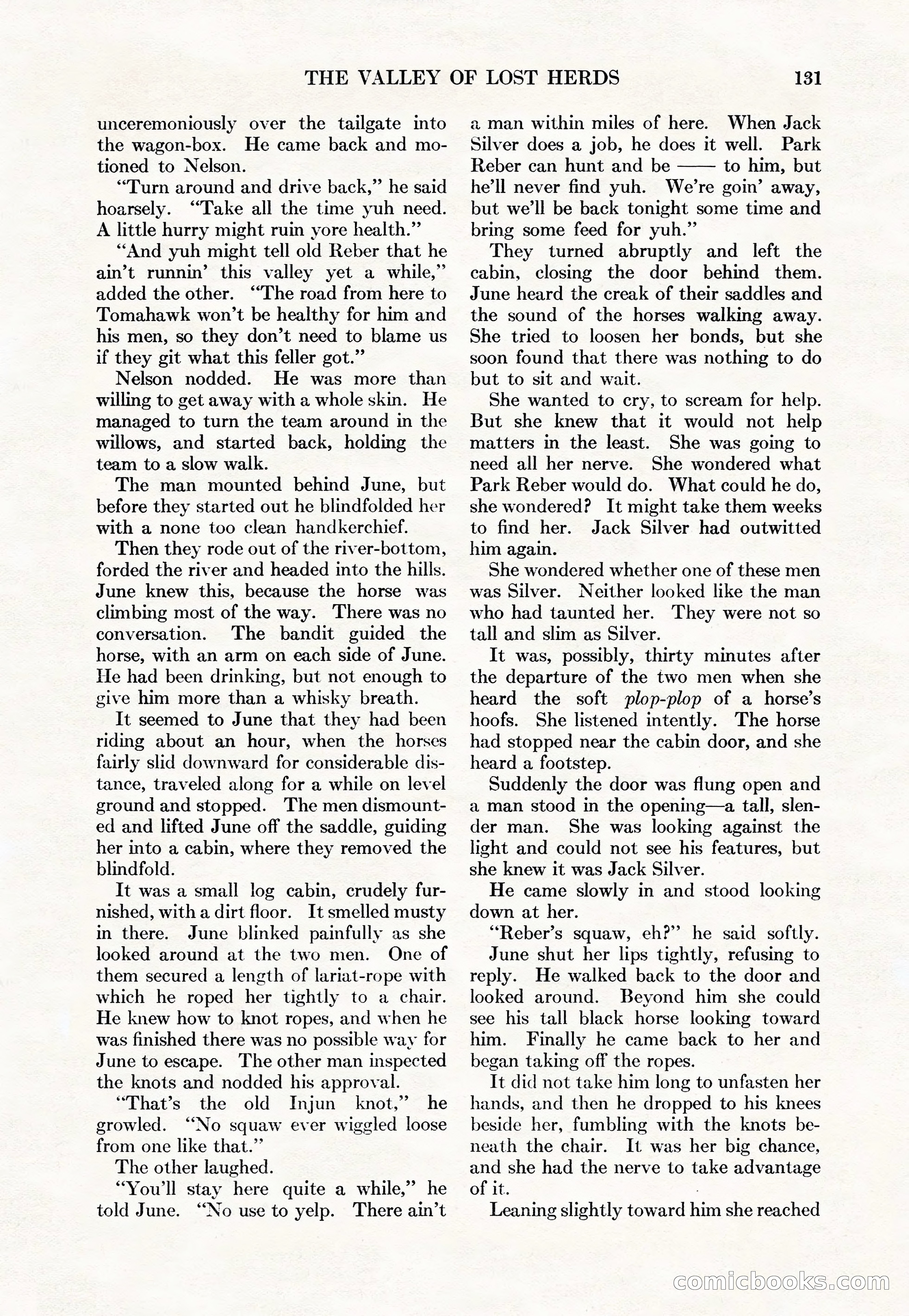 Adventure Magazine Cover, May 15, 1927 — page 133 of 196