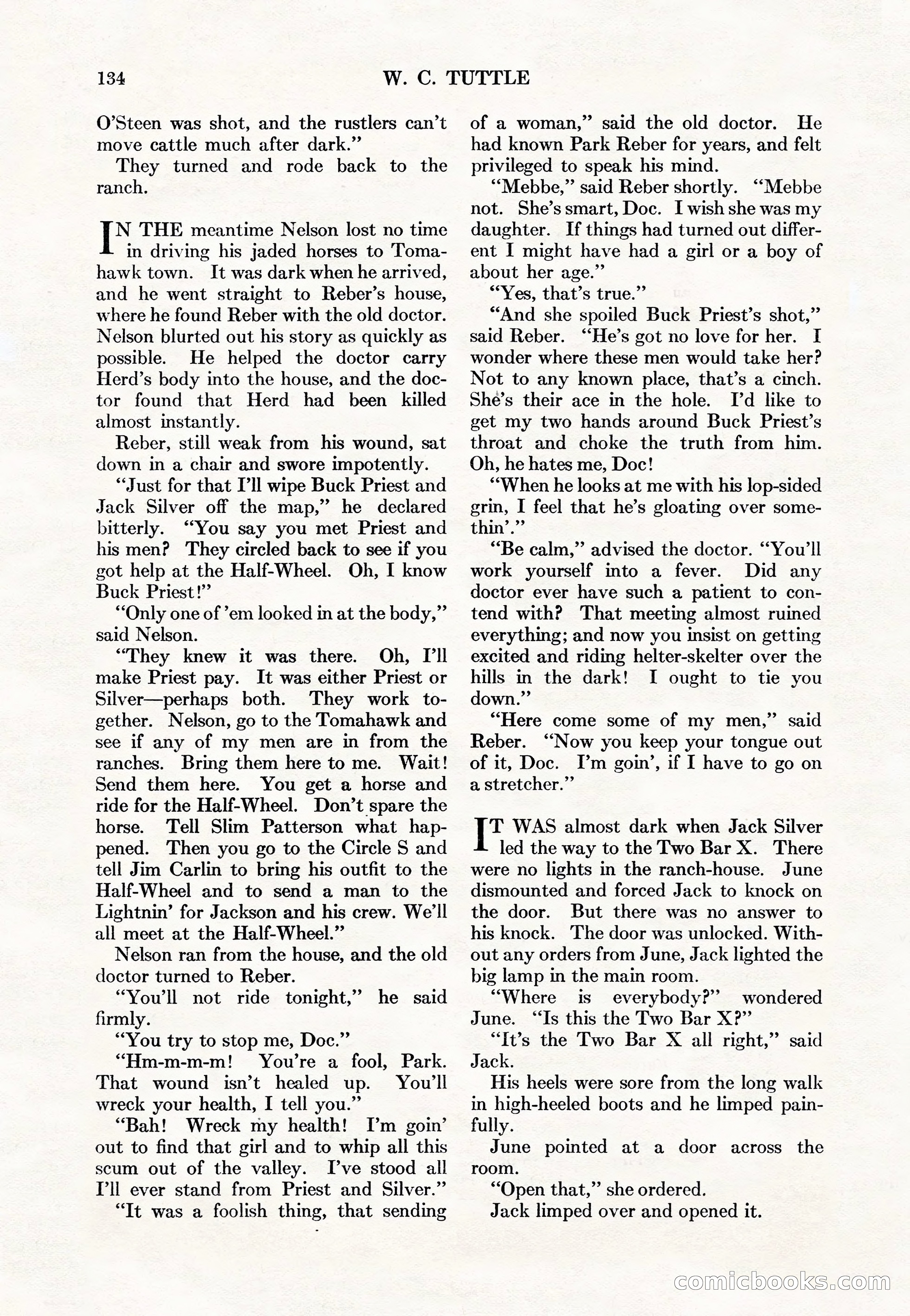 Adventure Magazine Cover, May 15, 1927 — page 136 of 196