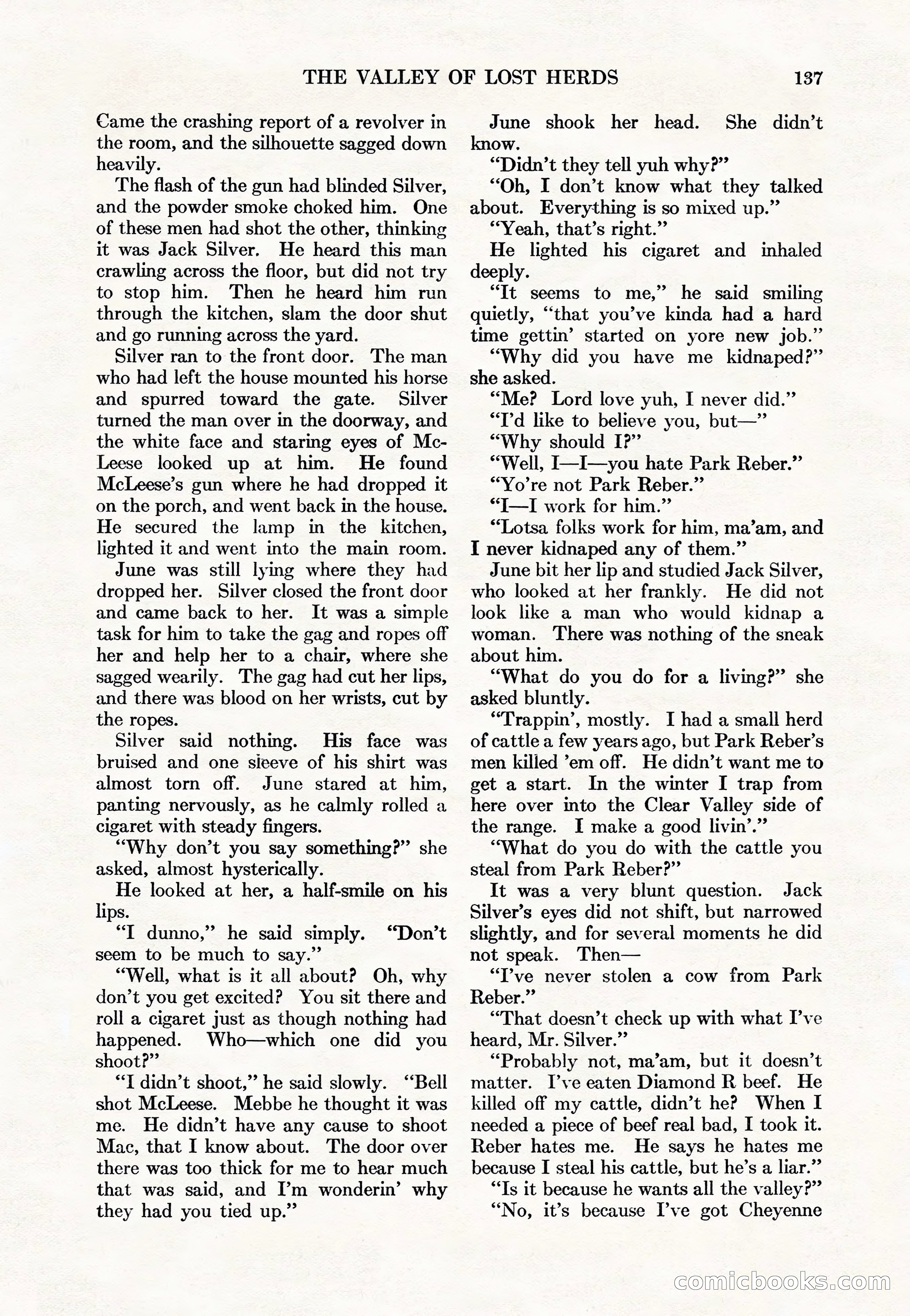 Adventure Magazine Cover, May 15, 1927 — page 139 of 196