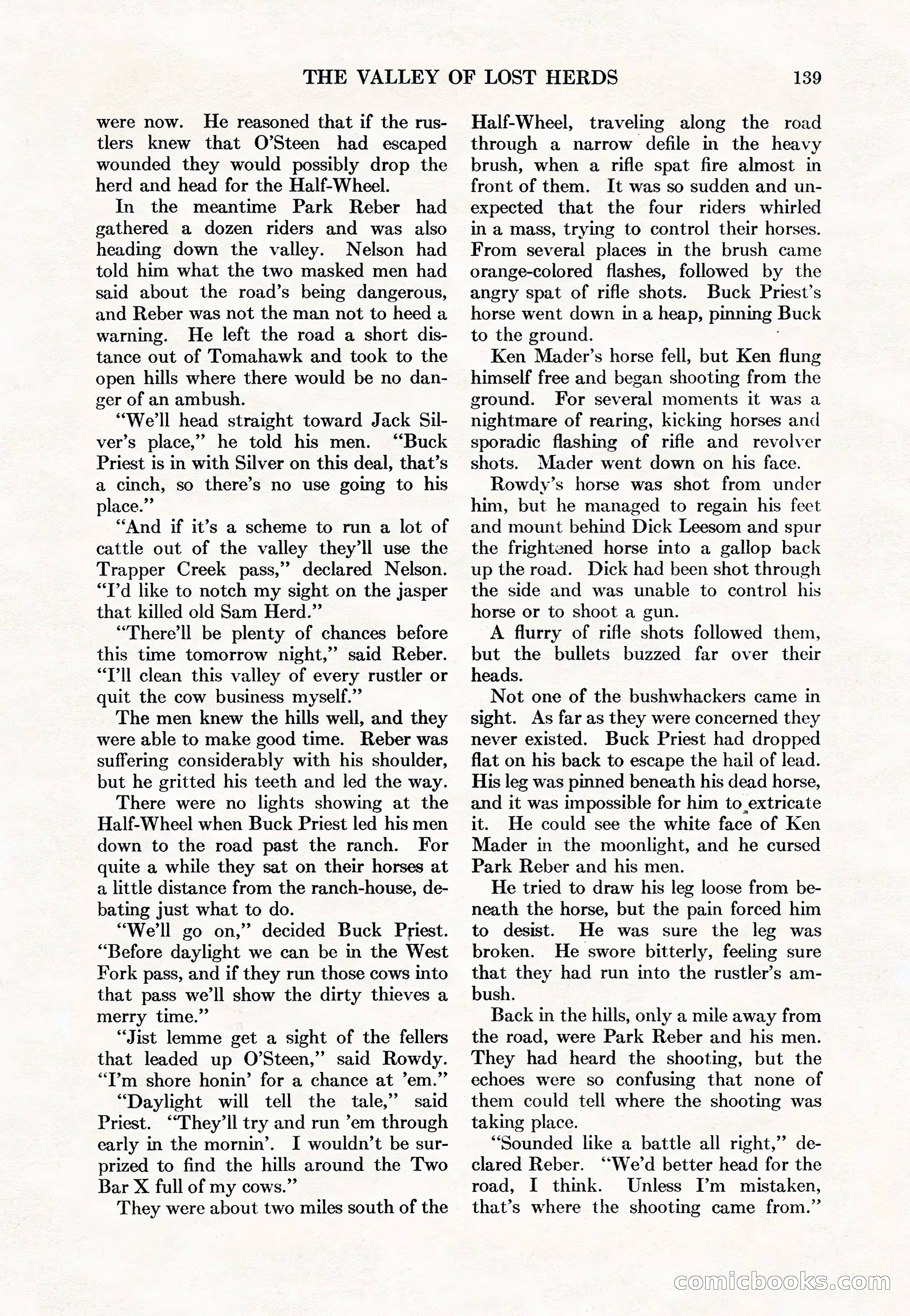 Adventure Magazine Cover, May 15, 1927 — page 141 of 196