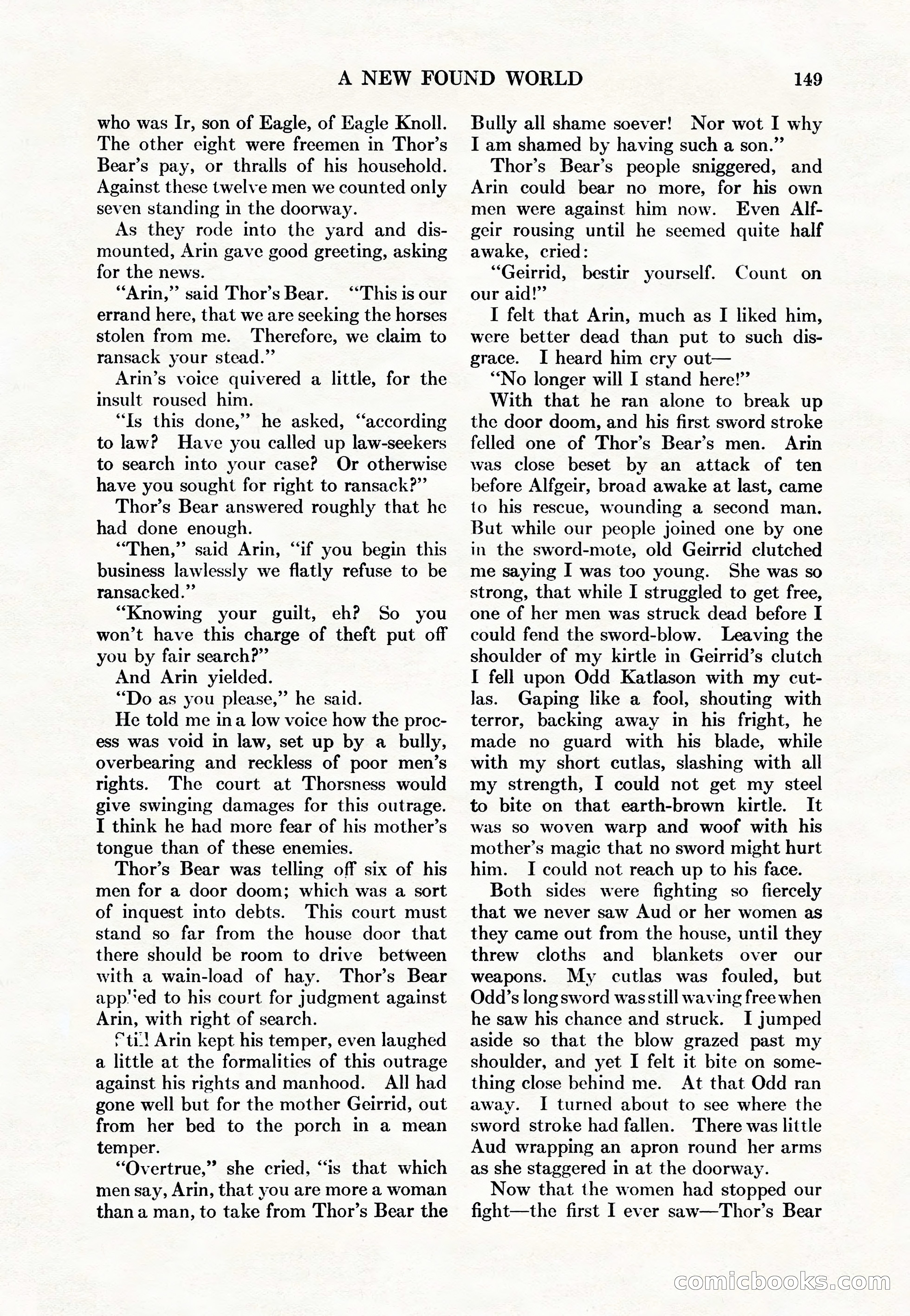 Adventure Magazine Cover, May 15, 1927 — page 151 of 196