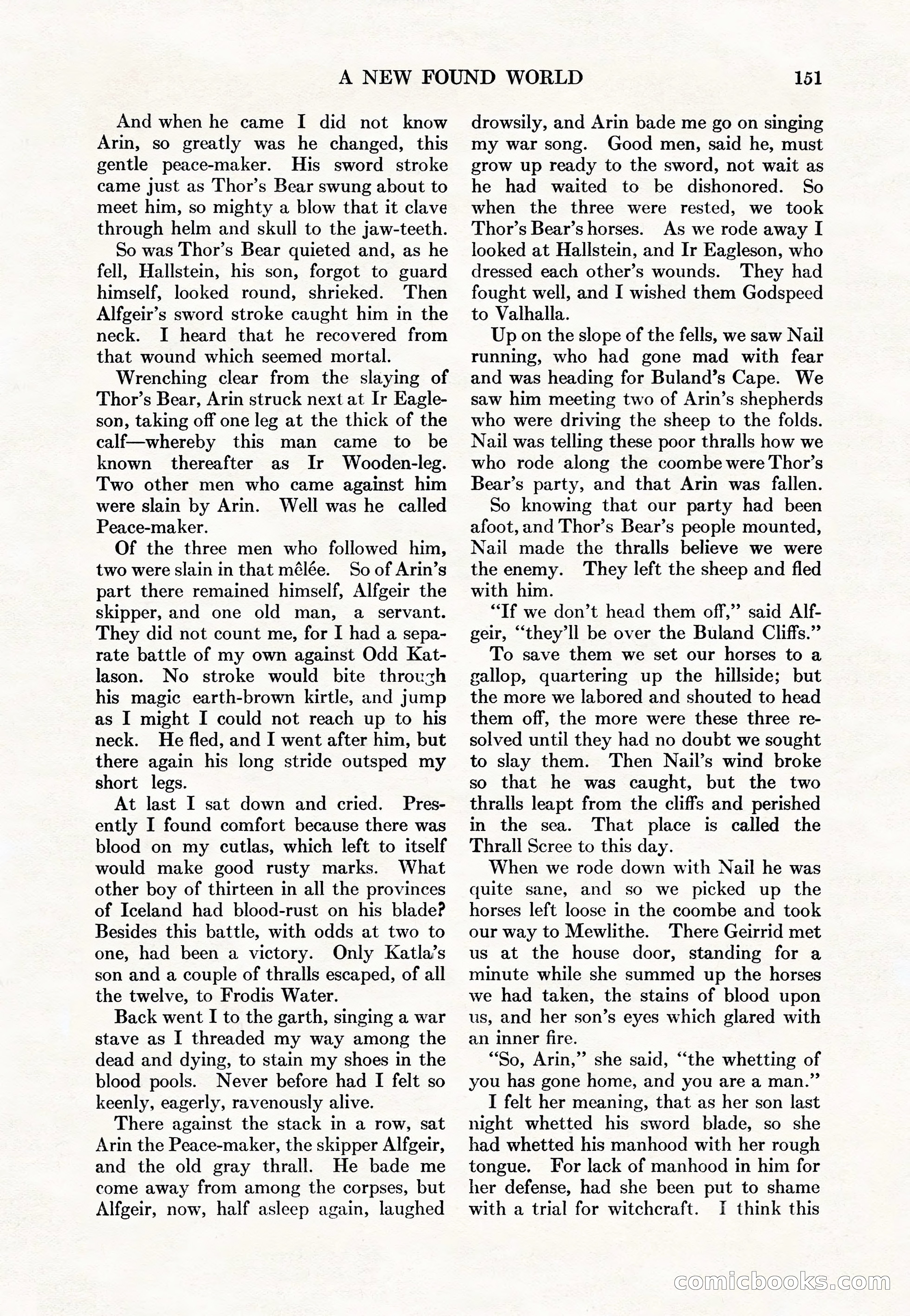 Adventure Magazine Cover, May 15, 1927 — page 153 of 196