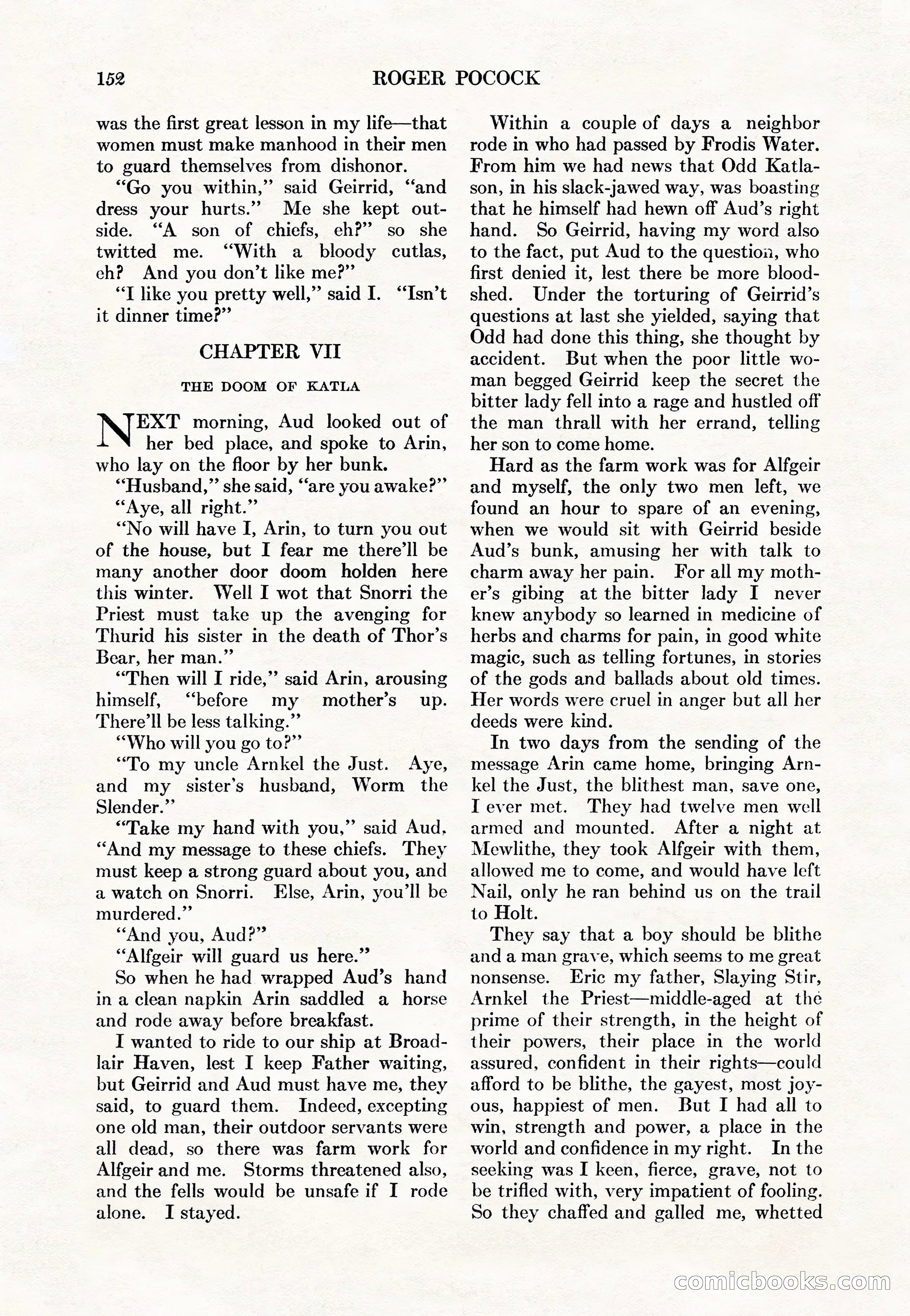 Adventure Magazine Cover, May 15, 1927 — page 154 of 196
