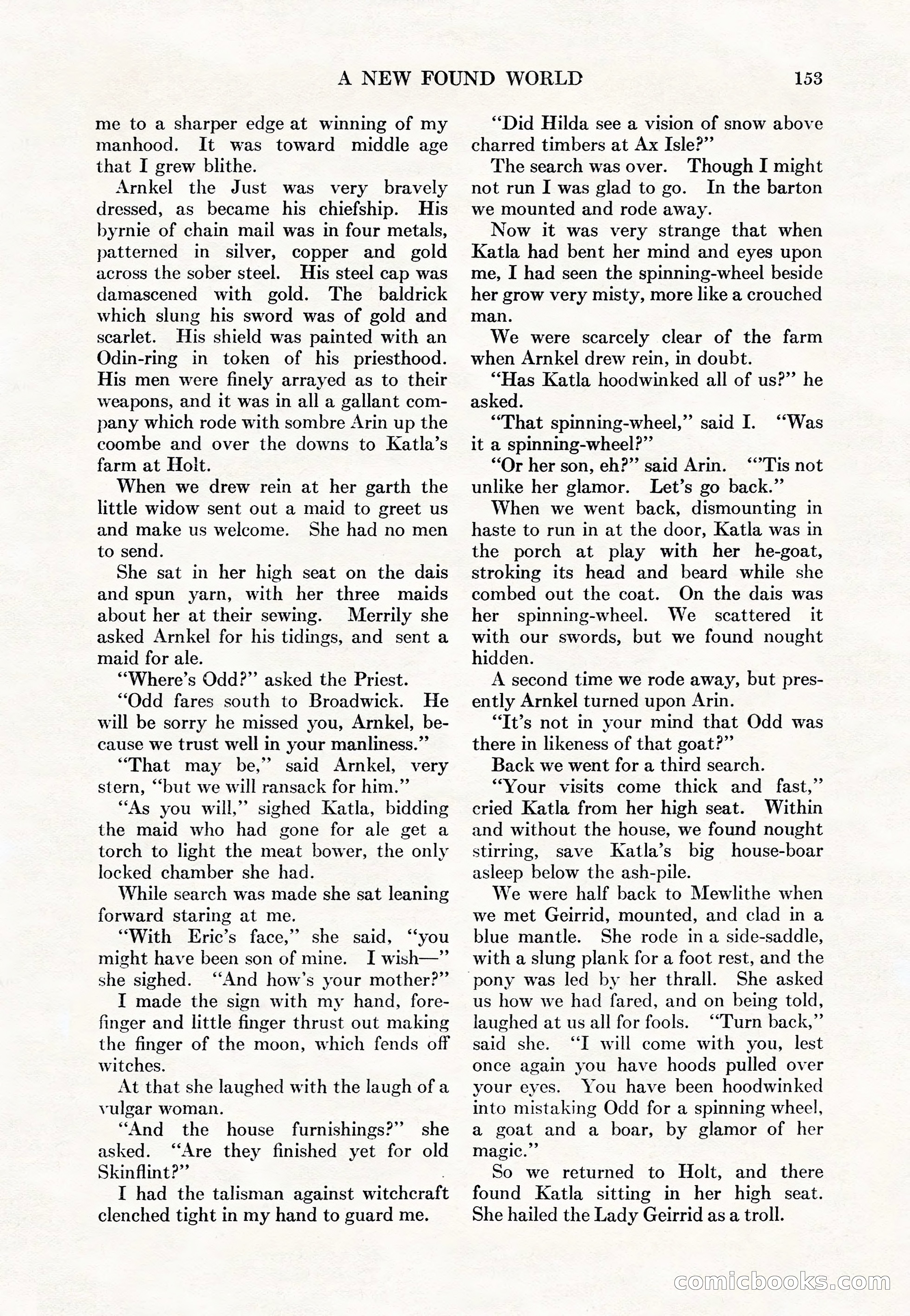 Adventure Magazine Cover, May 15, 1927 — page 155 of 196
