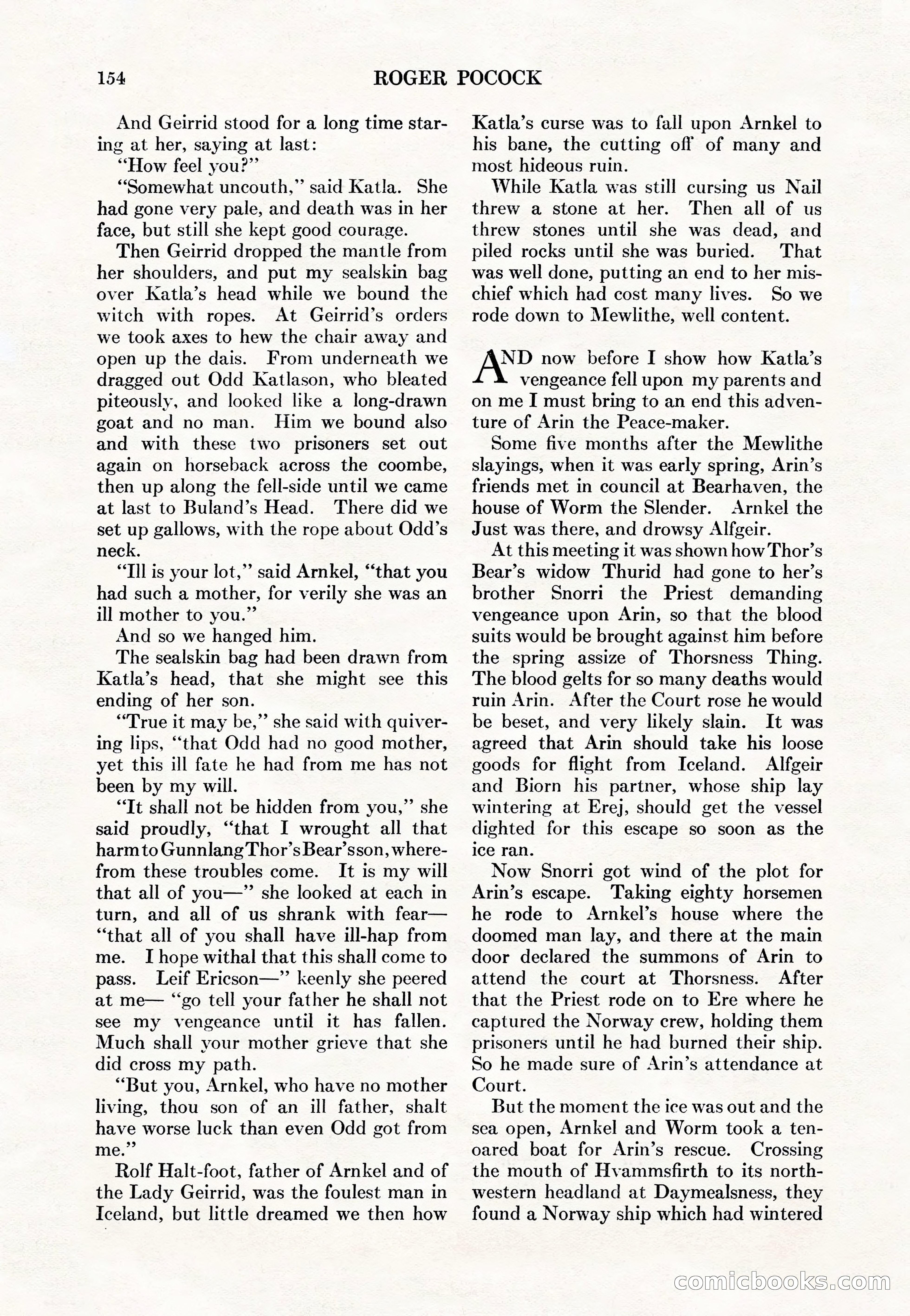 Adventure Magazine Cover, May 15, 1927 — page 156 of 196