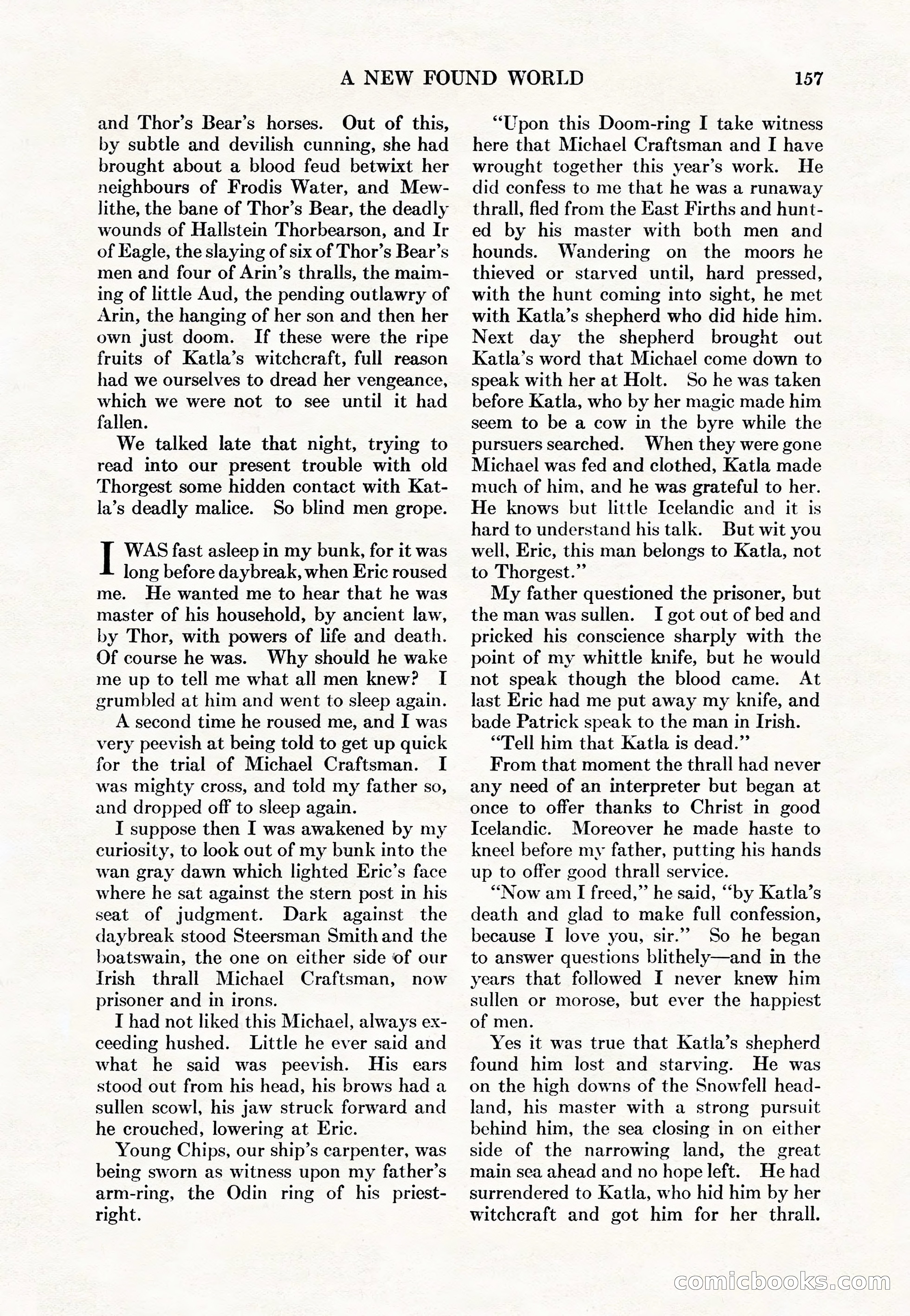 Adventure Magazine Cover, May 15, 1927 — page 159 of 196