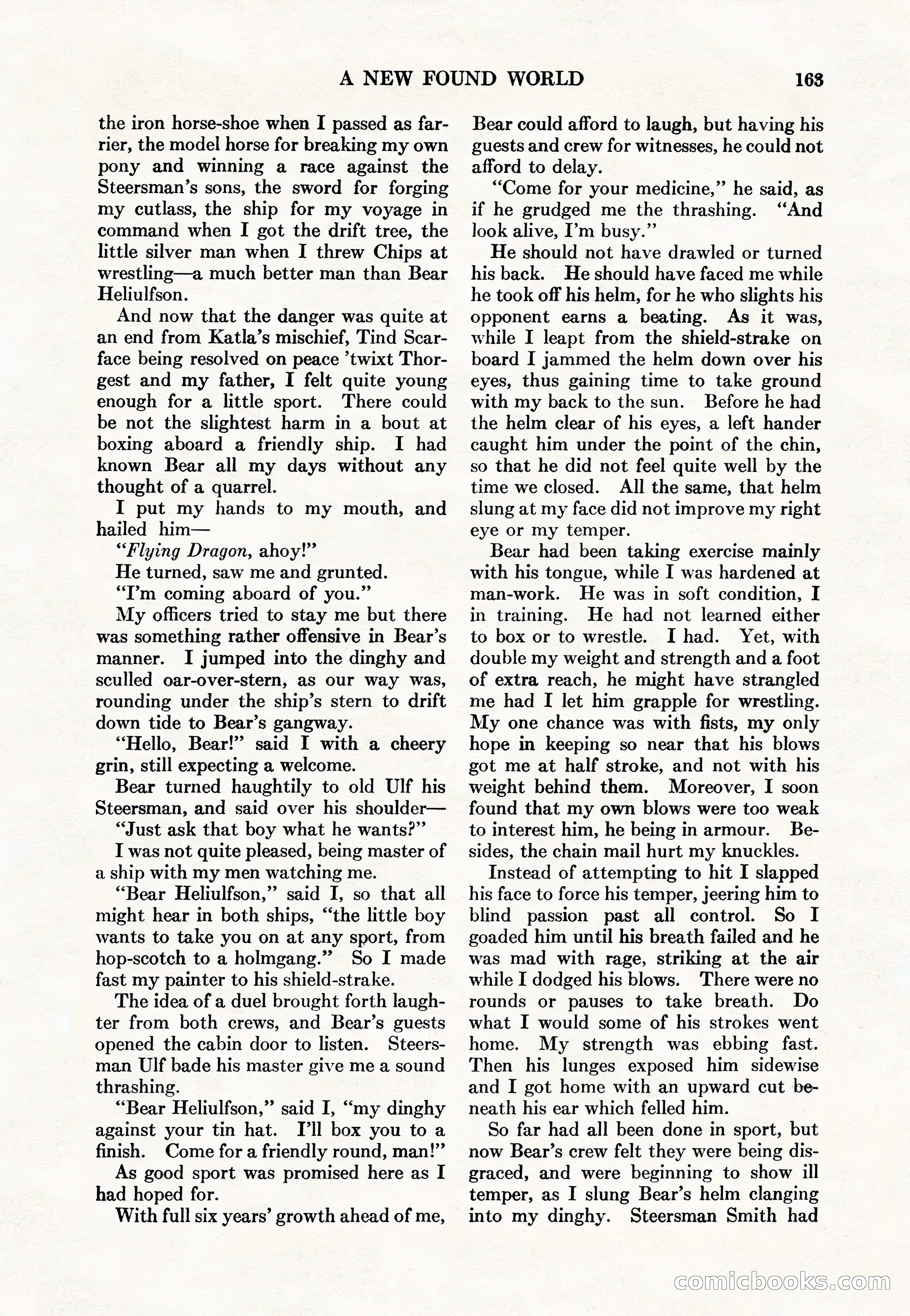 Adventure Magazine Cover, May 15, 1927 — page 165 of 196