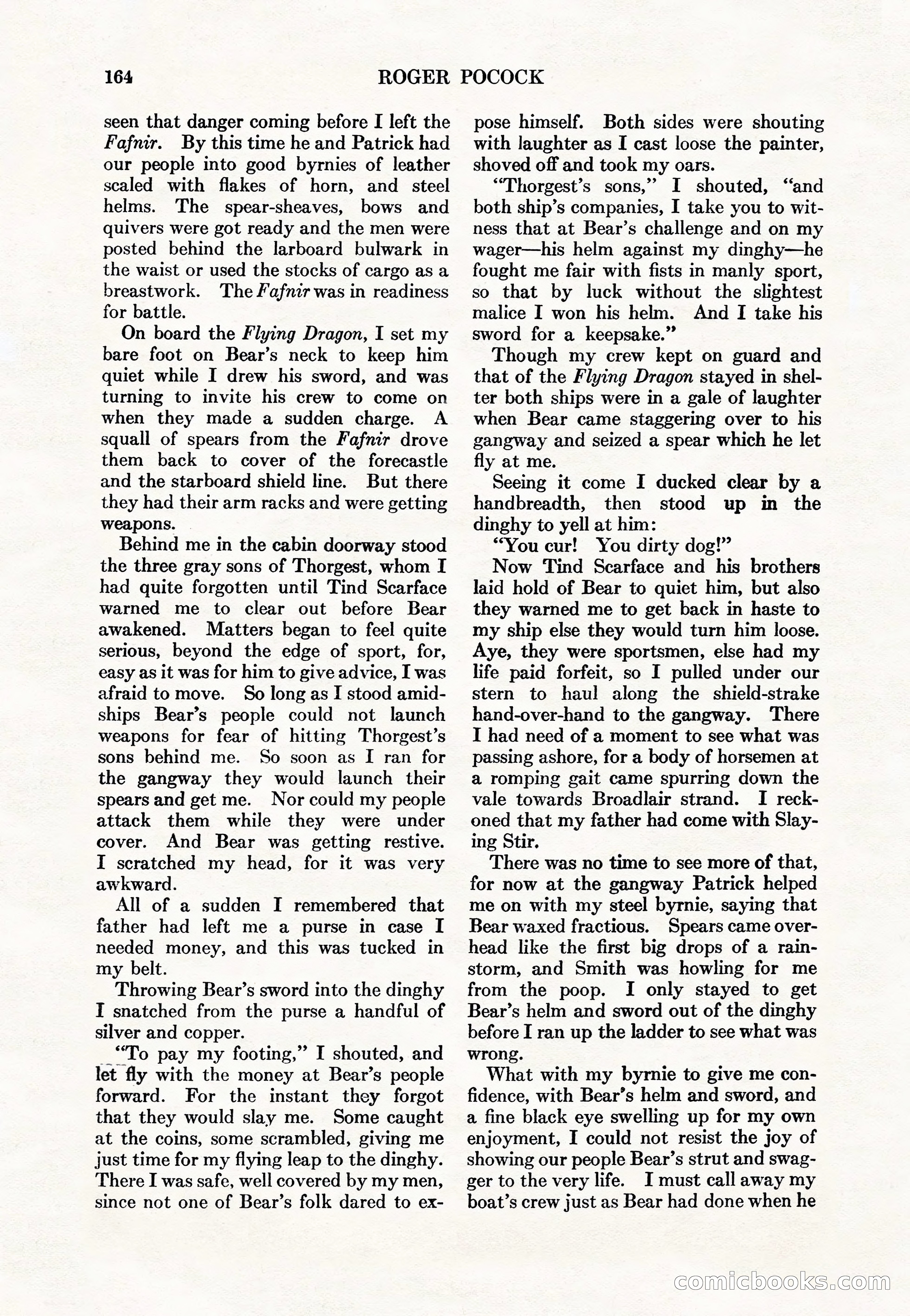 Adventure Magazine Cover, May 15, 1927 — page 166 of 196