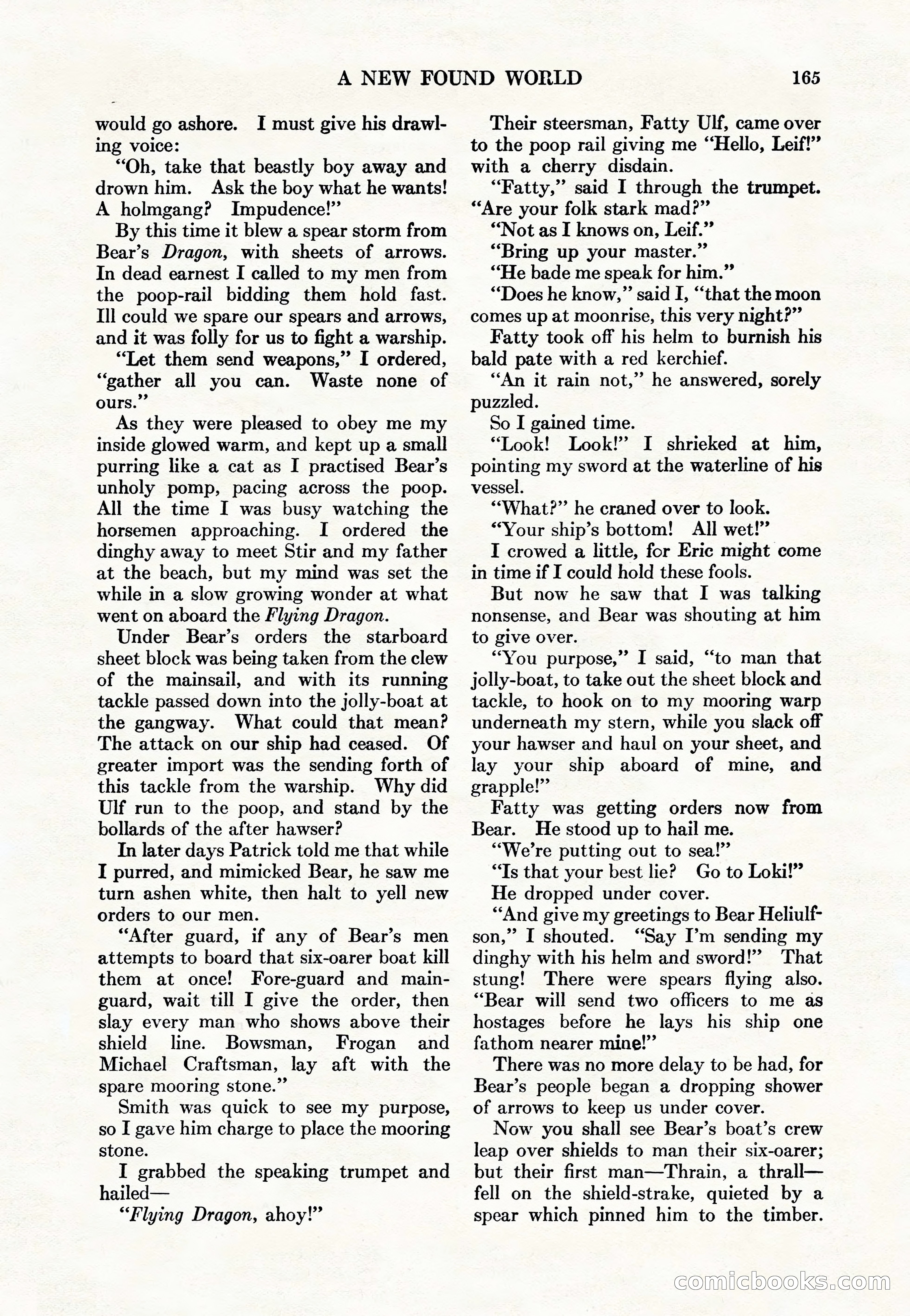 Adventure Magazine Cover, May 15, 1927 — page 167 of 196
