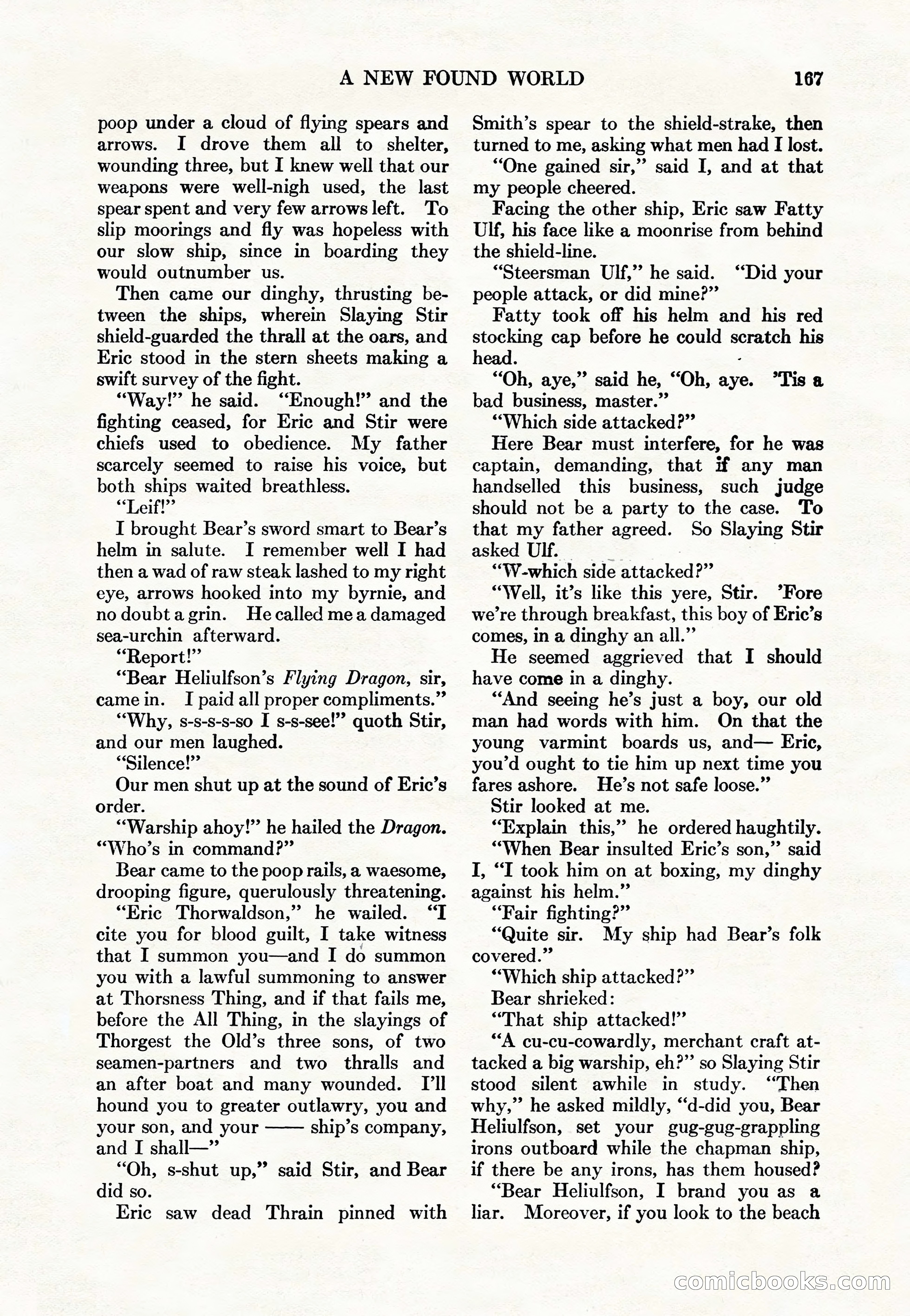 Adventure Magazine Cover, May 15, 1927 — page 169 of 196