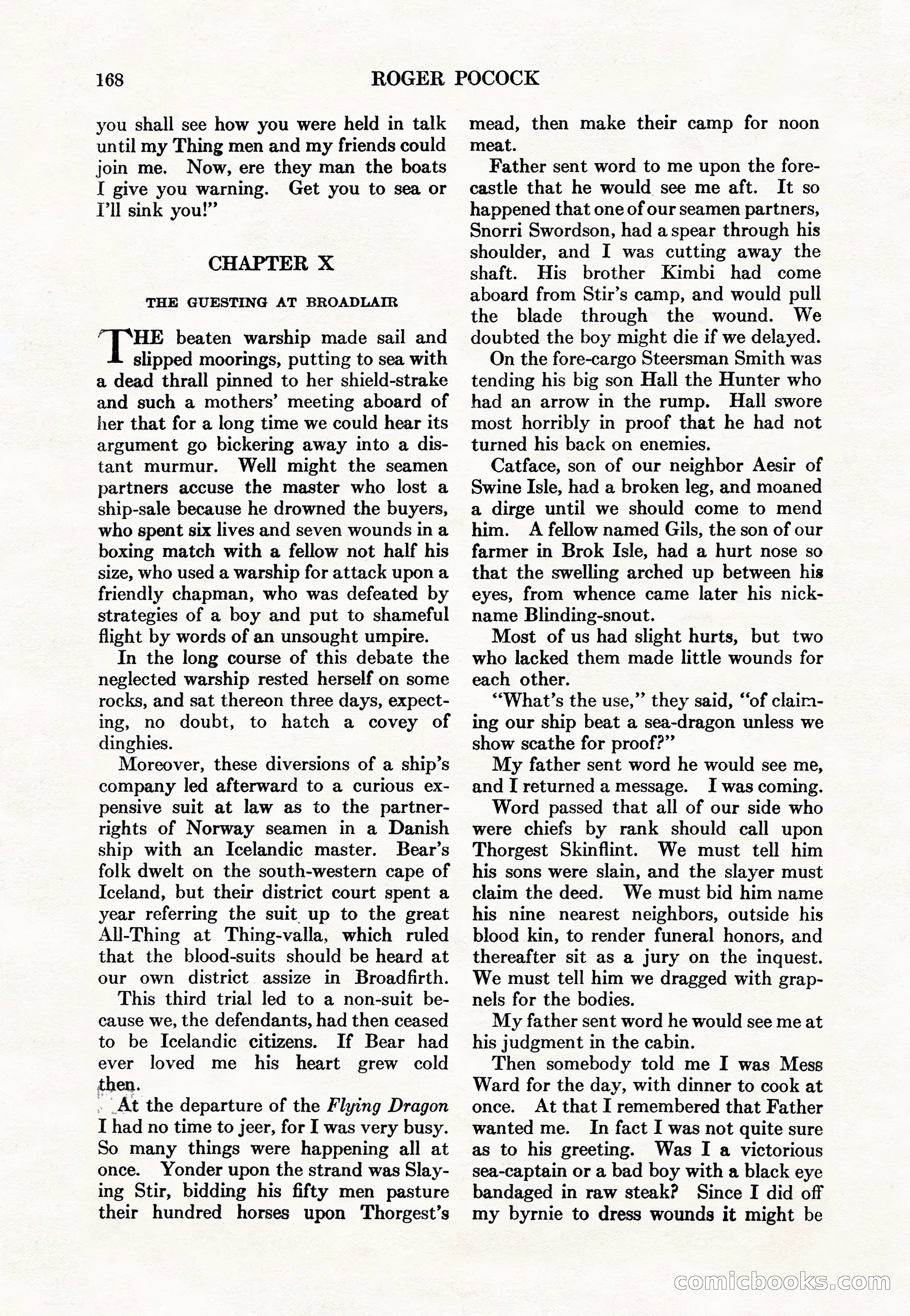 Adventure Magazine Cover, May 15, 1927 — page 170 of 196
