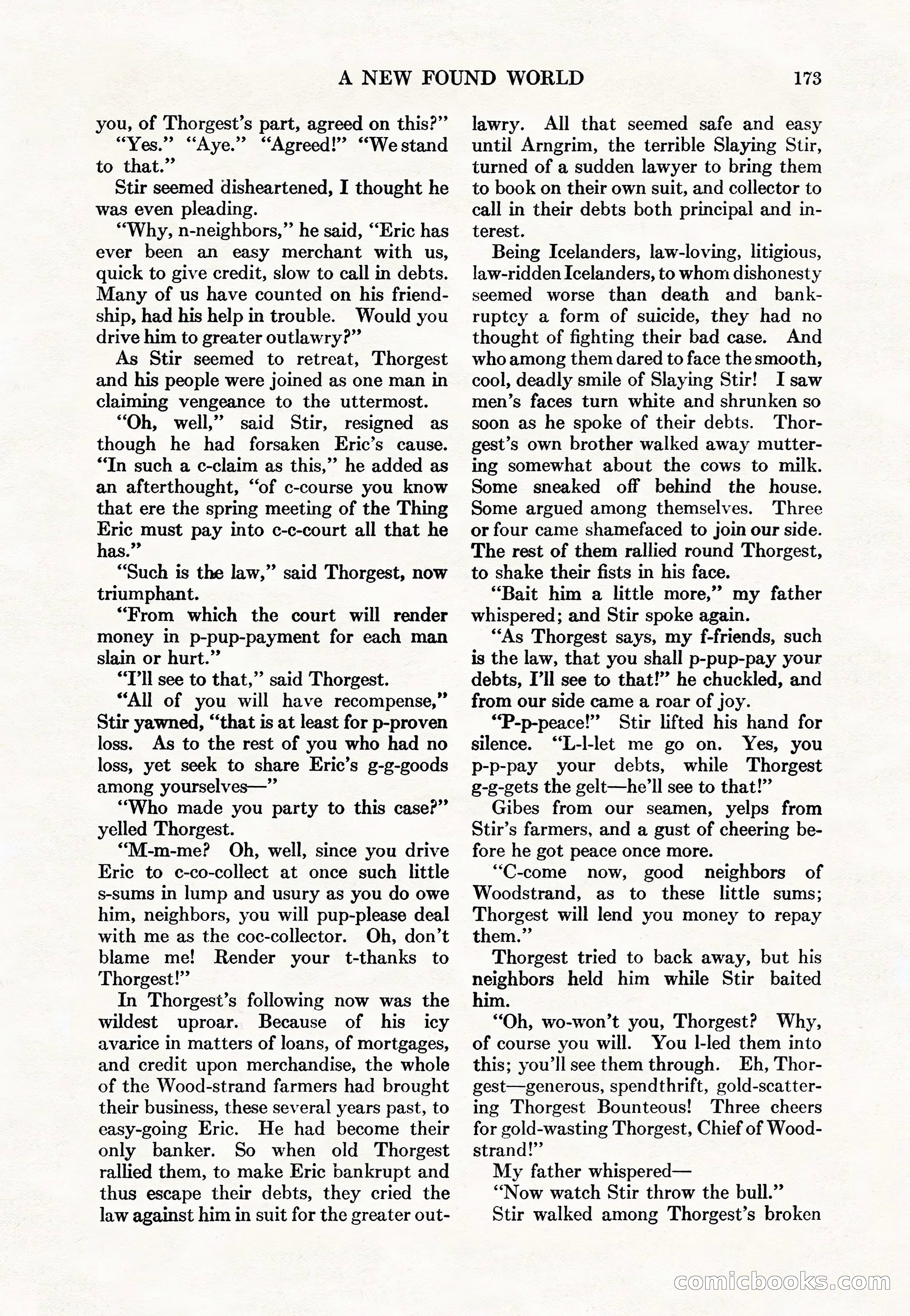 Adventure Magazine Cover, May 15, 1927 — page 175 of 196