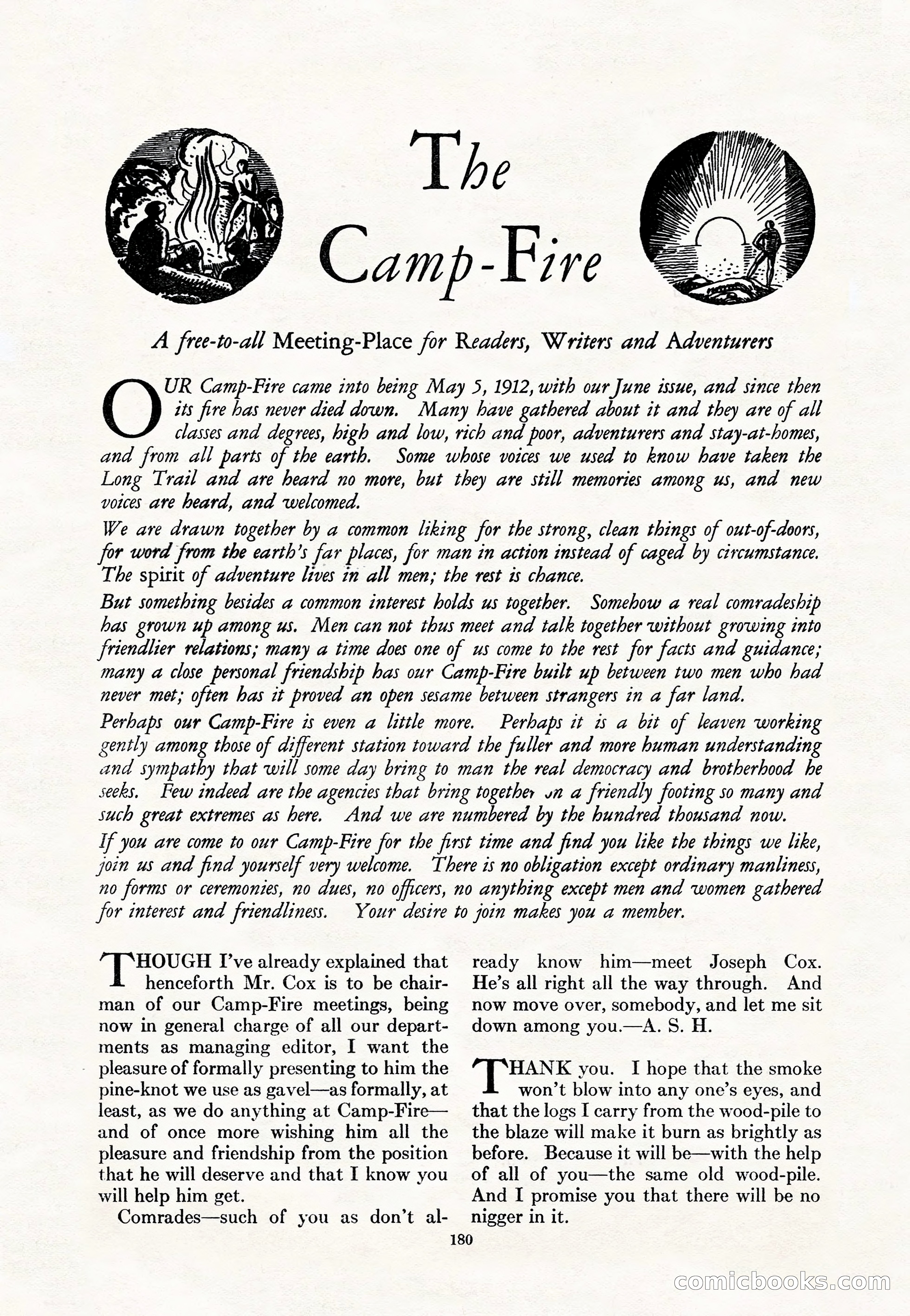 Adventure Magazine Cover, May 15, 1927 — page 182 of 196
