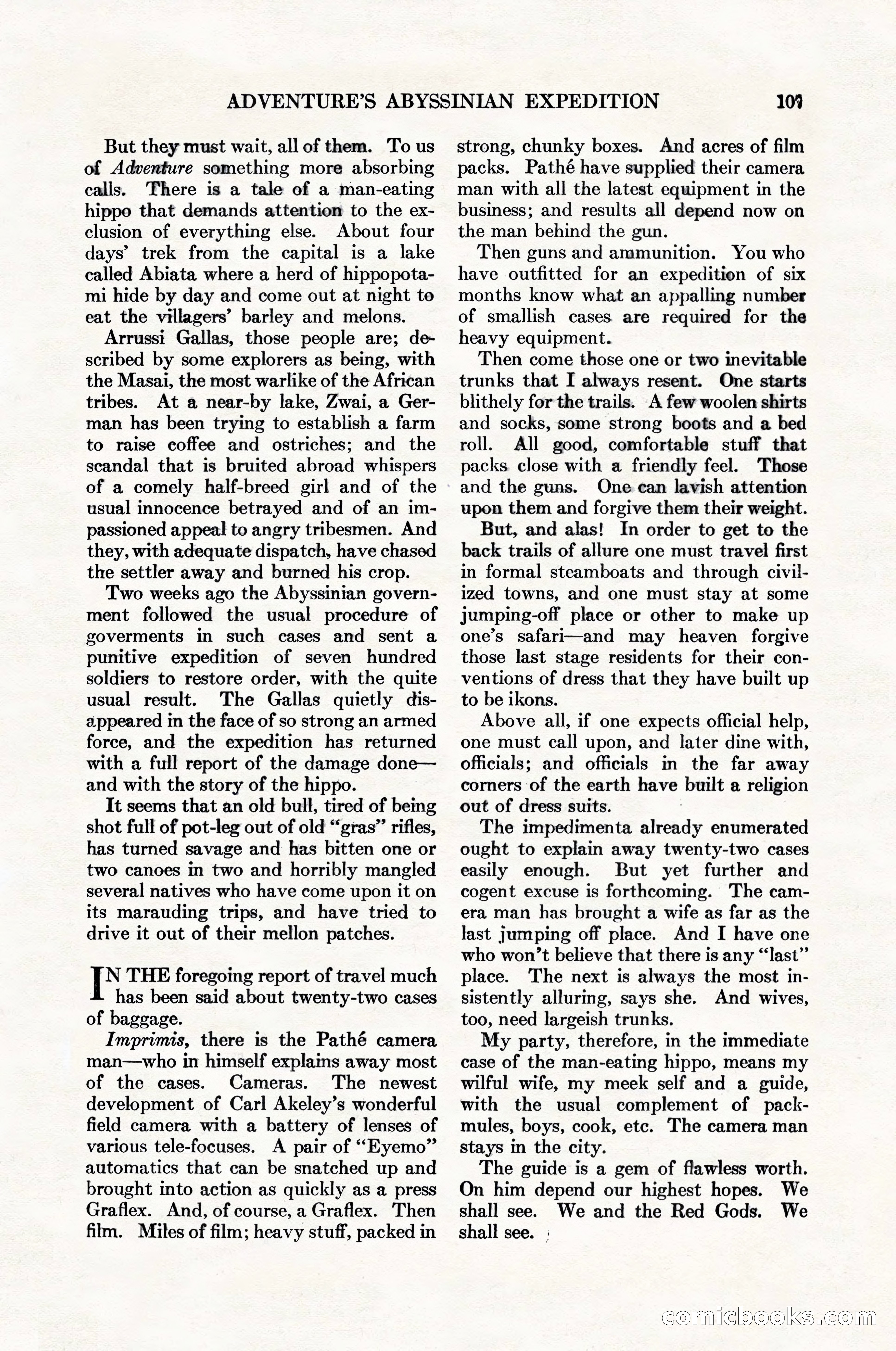 Adventure Magazine Cover — page 109 of 200