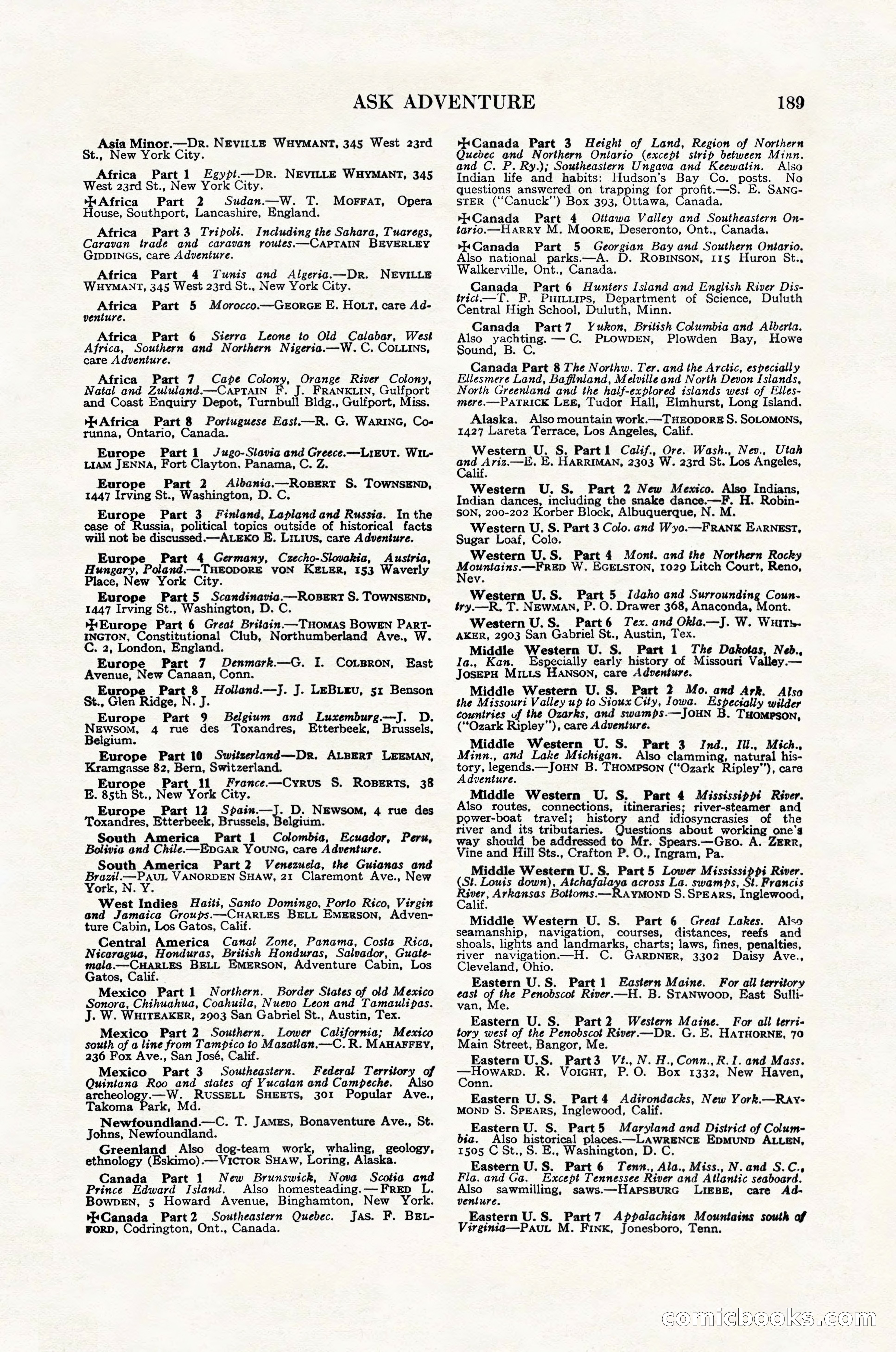 Adventure Magazine Cover — page 191 of 200