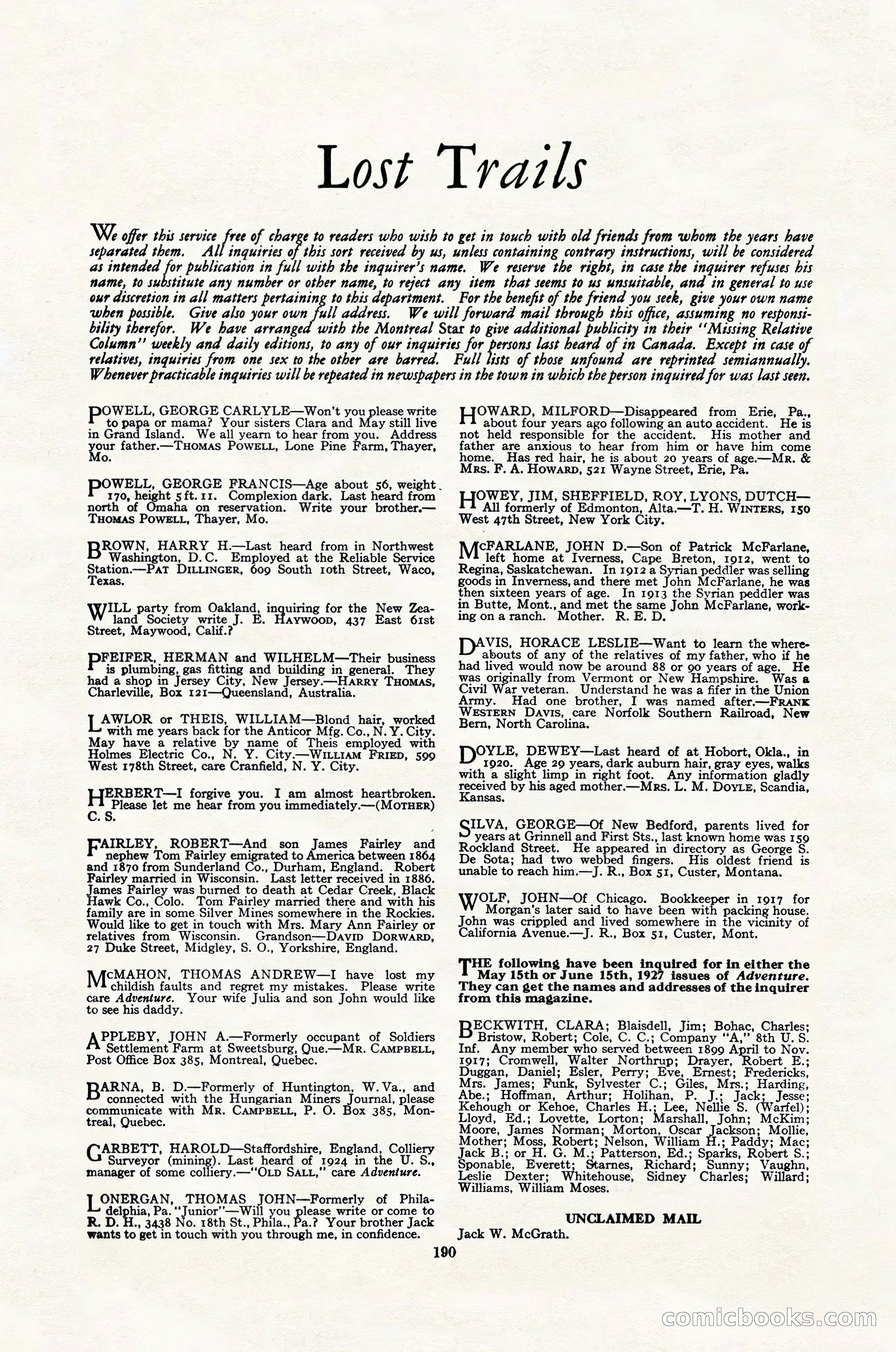 Adventure Magazine Cover — page 192 of 200