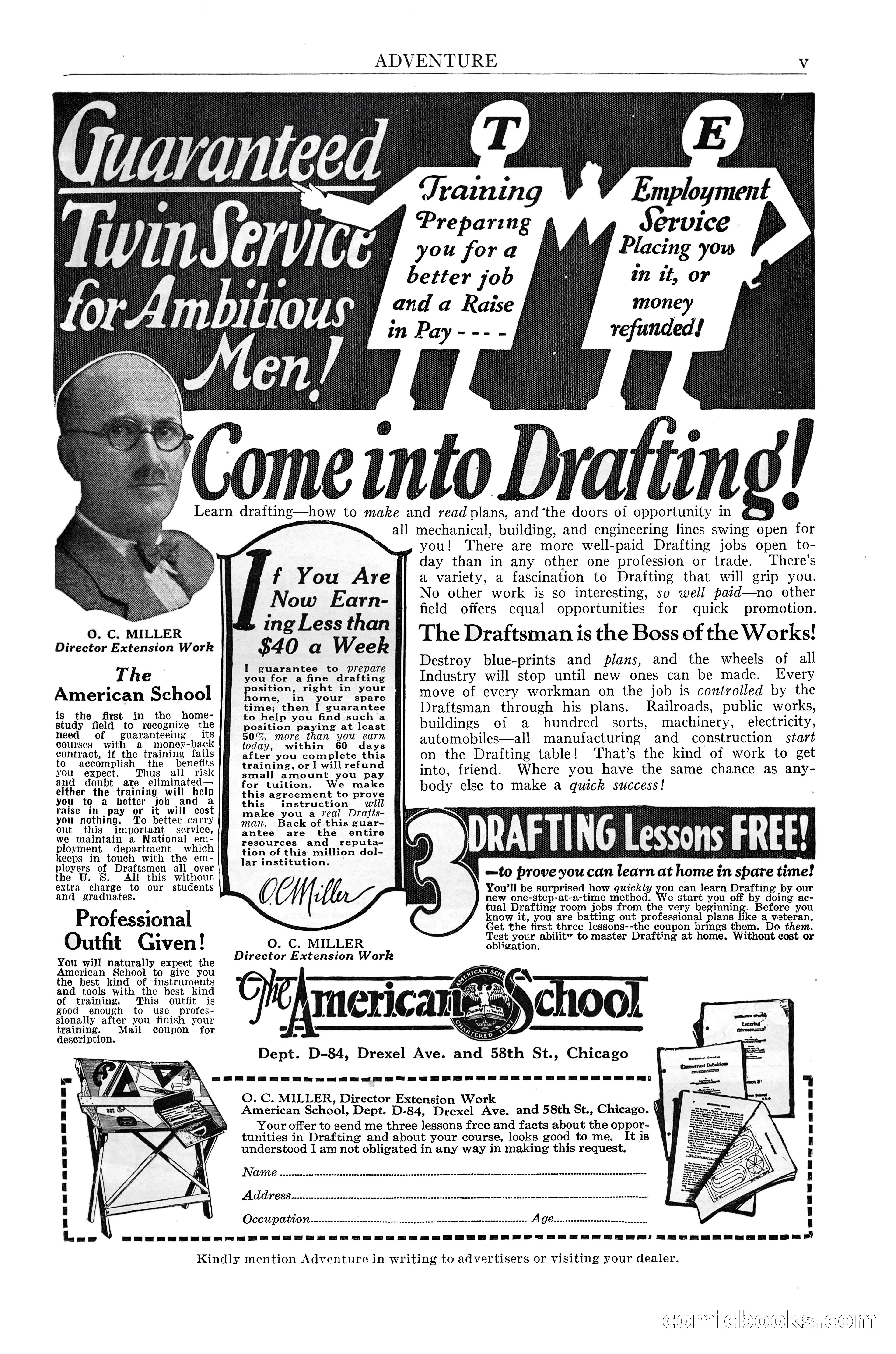 Adventure Magazine Cover, November 1, 1927 — page 7 of 208
