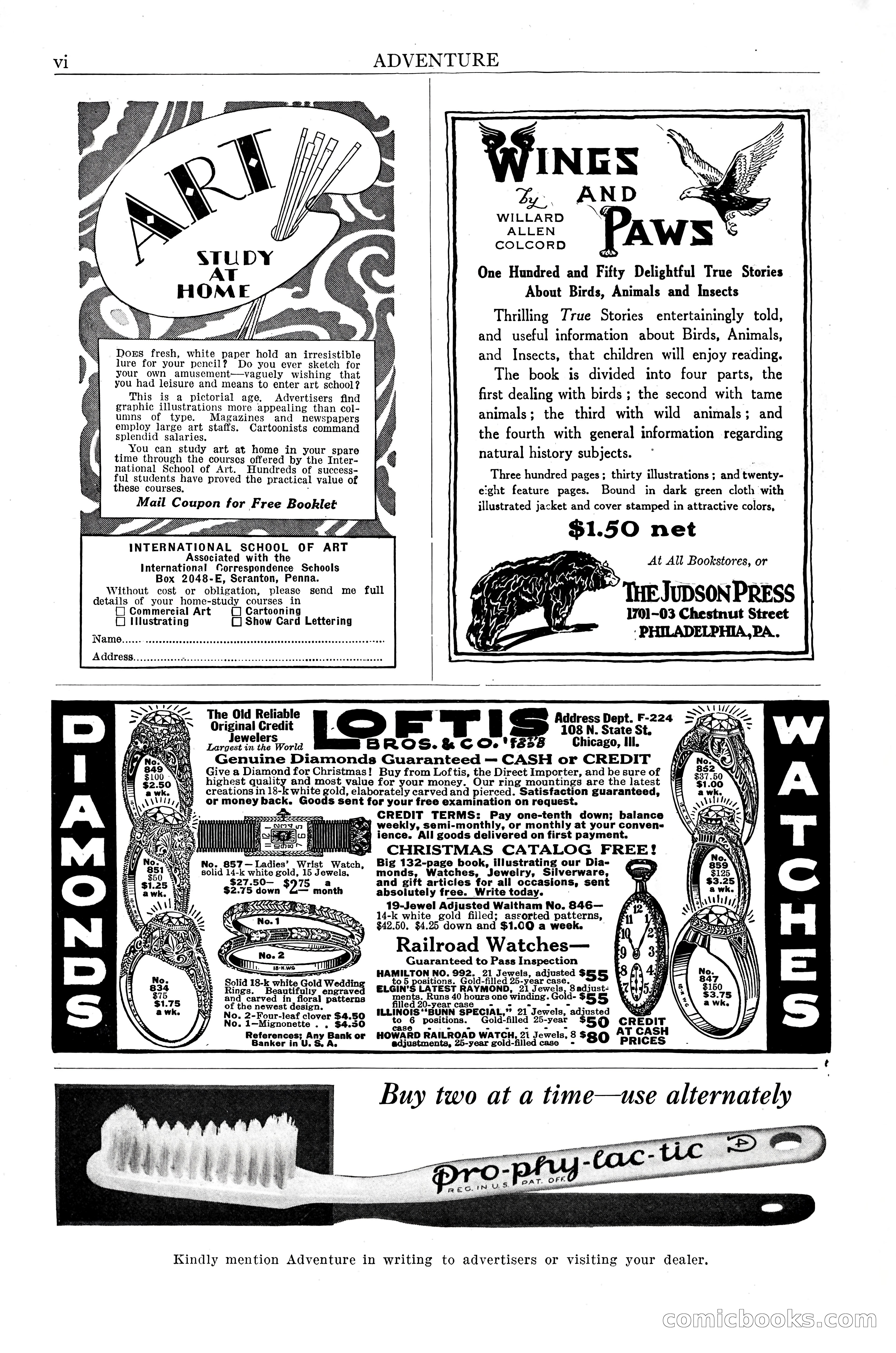 Adventure Magazine Cover, November 1, 1927 — page 8 of 208