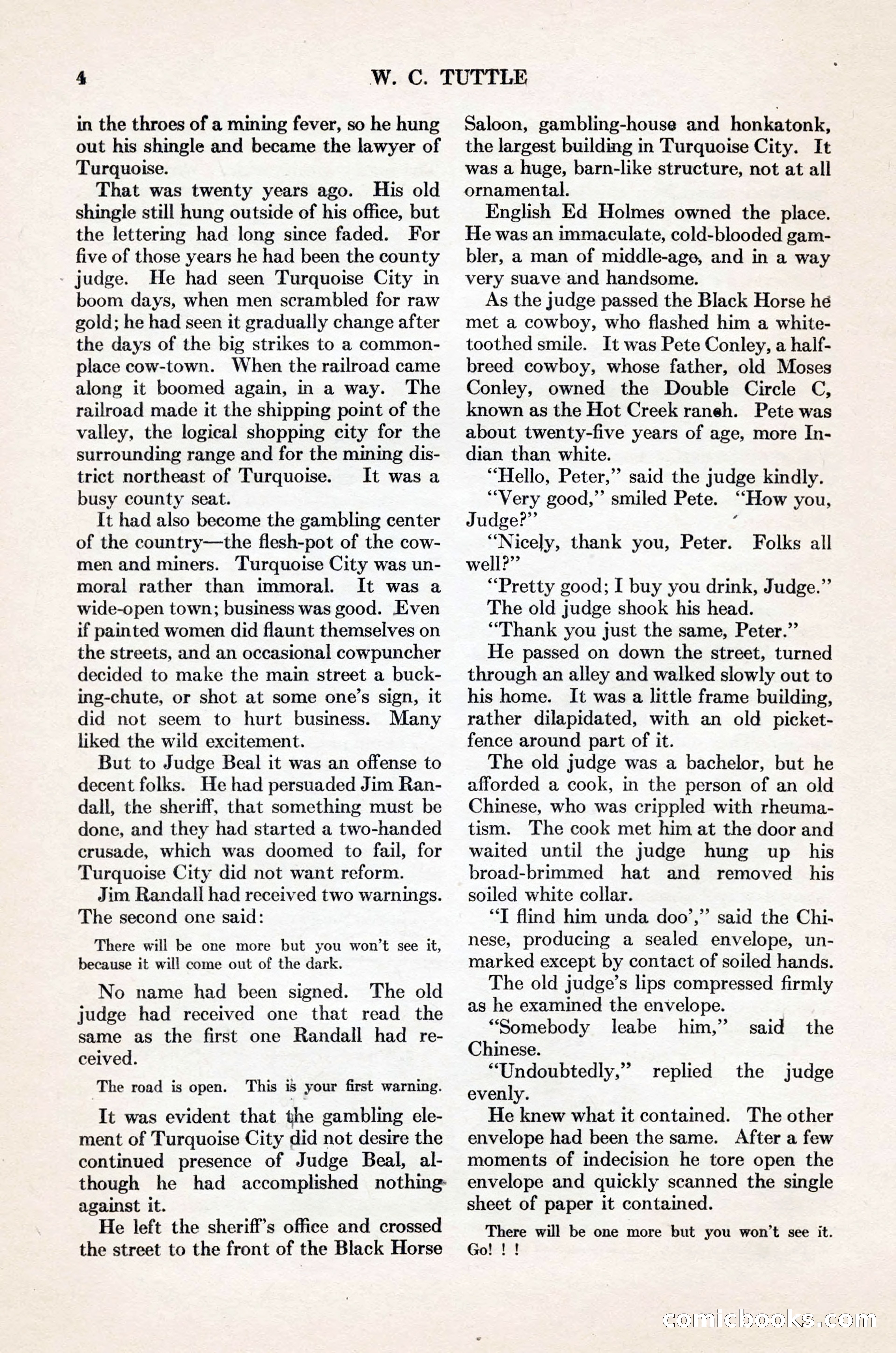 Adventure Magazine Cover, November 1, 1927 — page 18 of 208