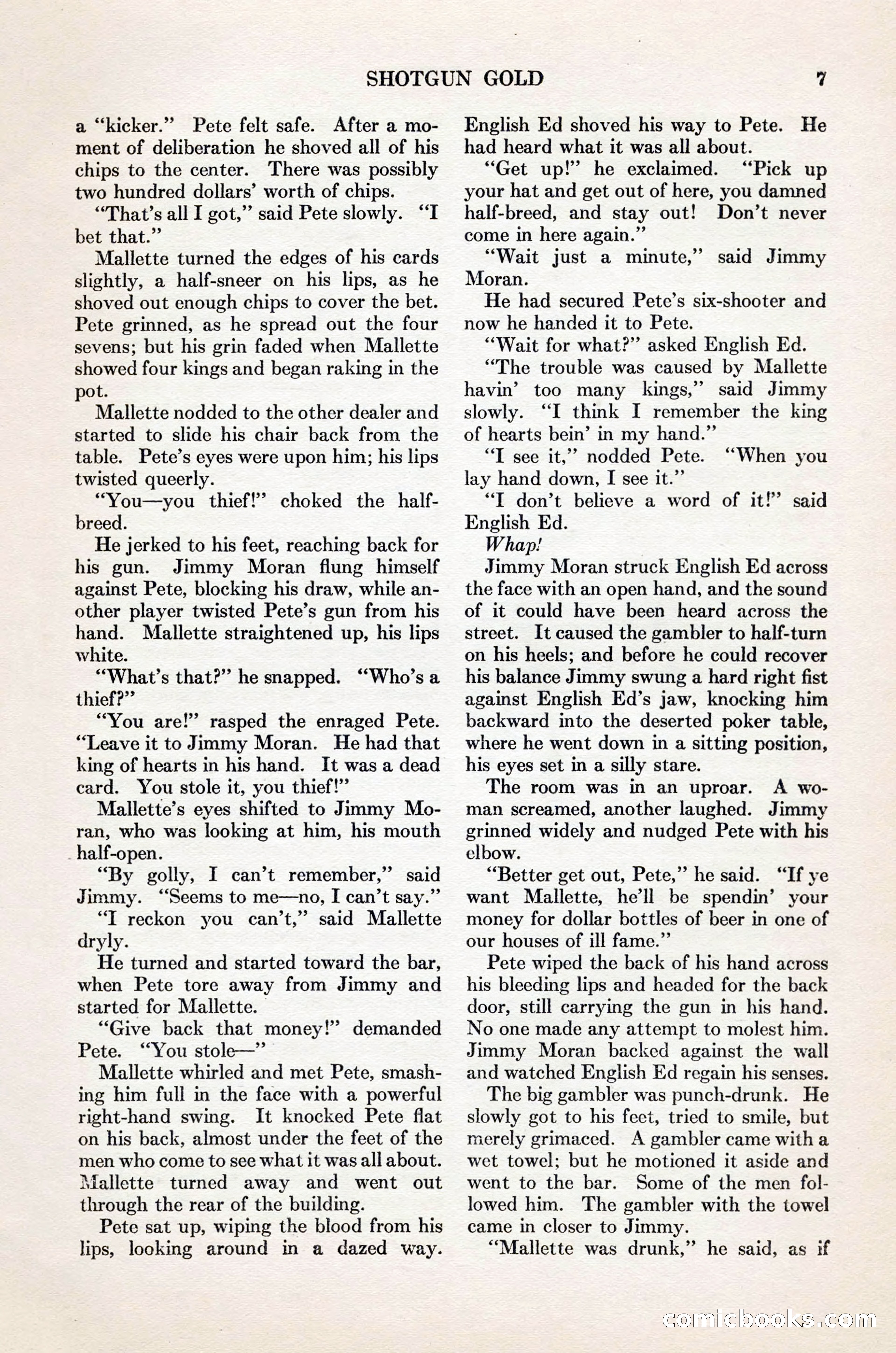 Adventure Magazine Cover, November 1, 1927 — page 21 of 208