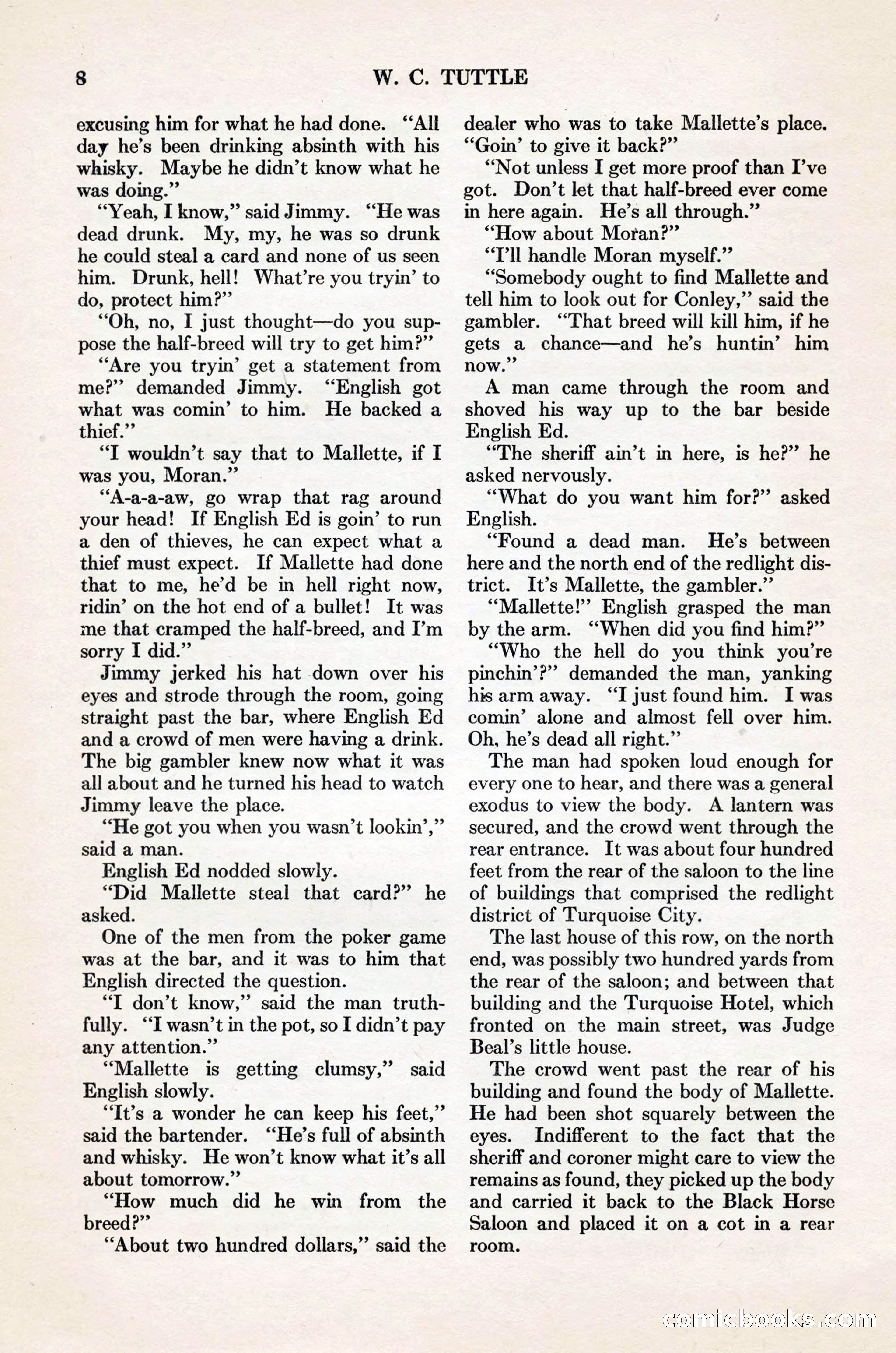 Adventure Magazine Cover, November 1, 1927 — page 22 of 208