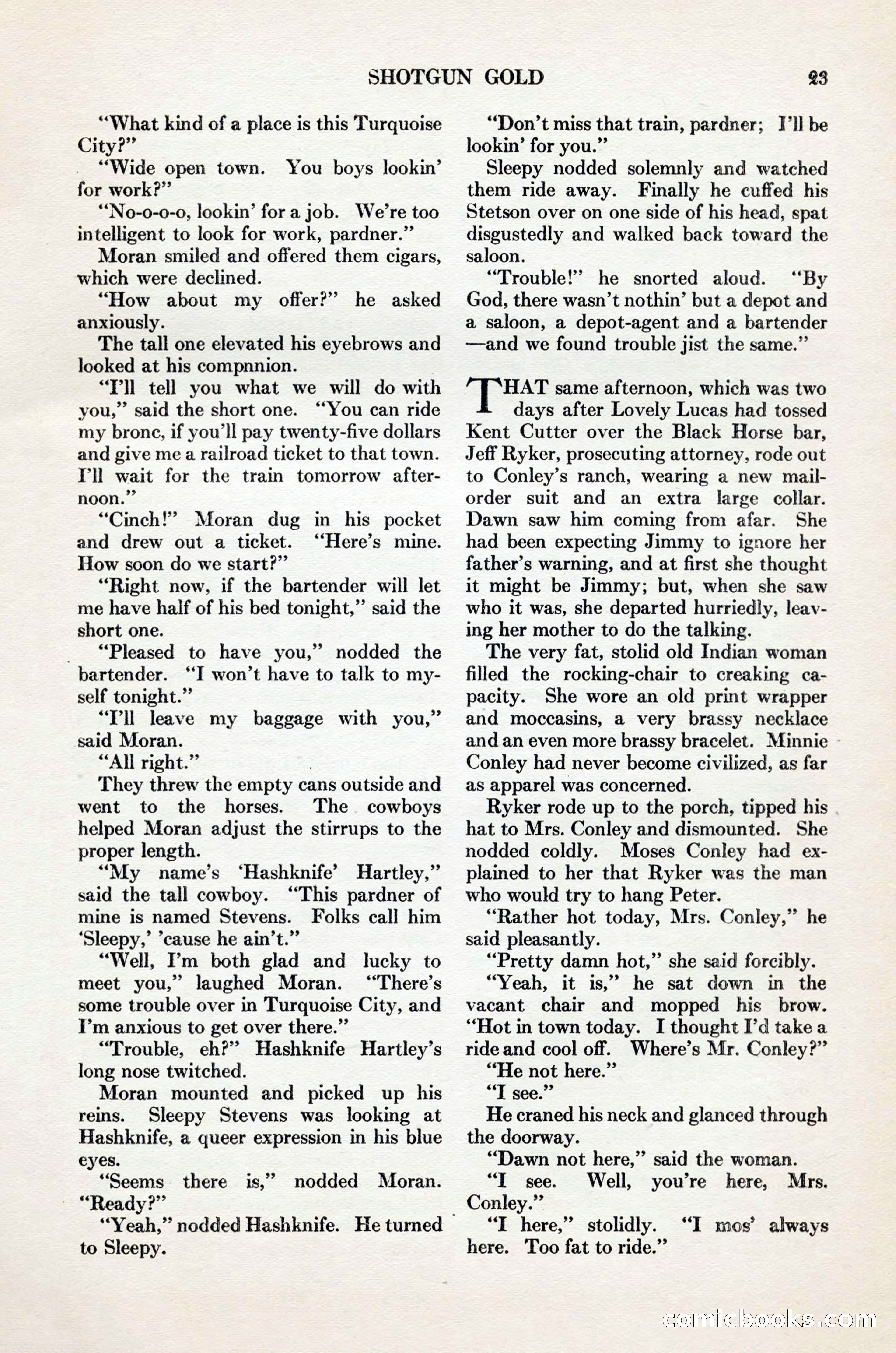 Adventure Magazine Cover, November 1, 1927 — page 37 of 208