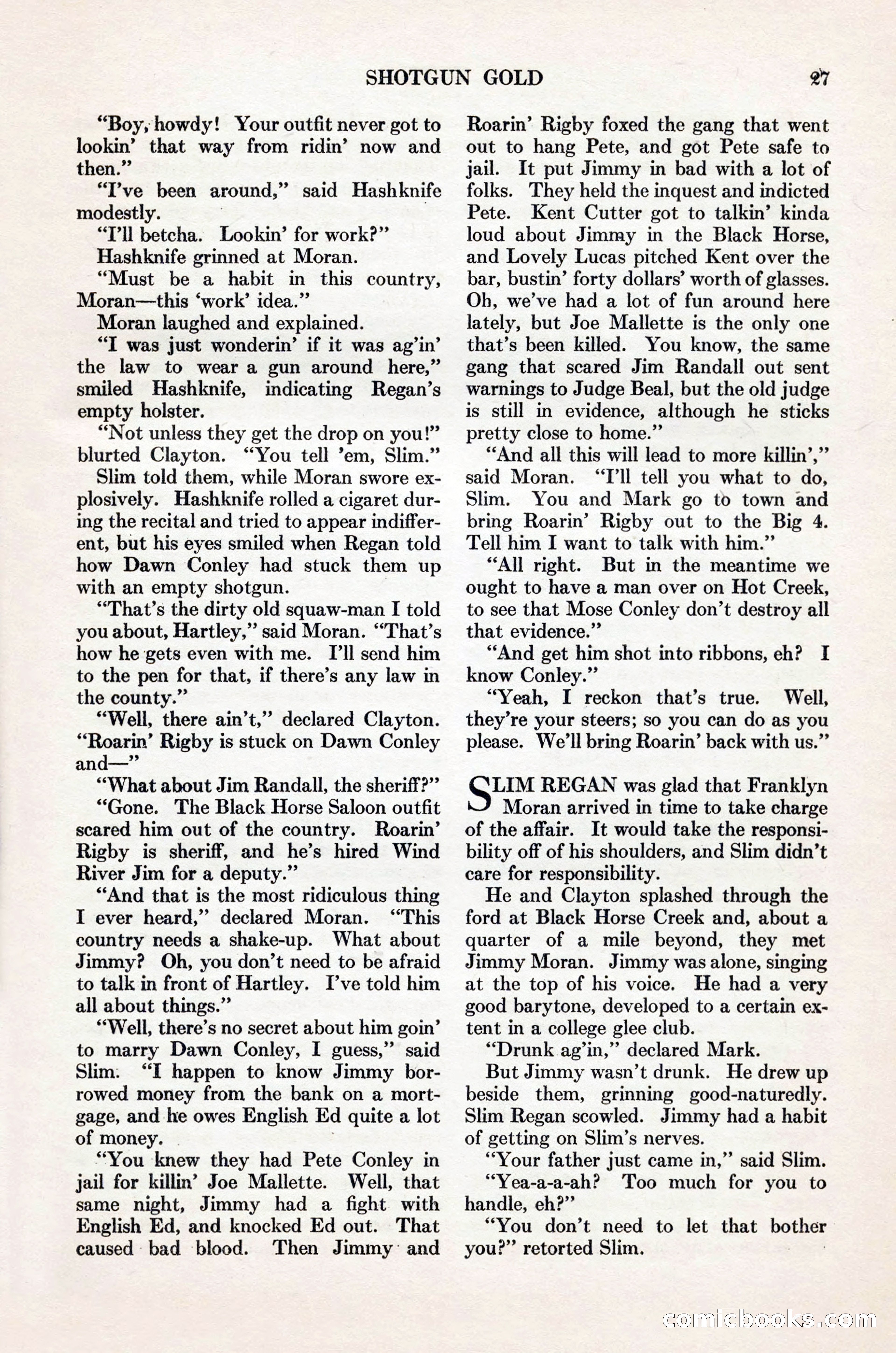 Adventure Magazine Cover, November 1, 1927 — page 41 of 208