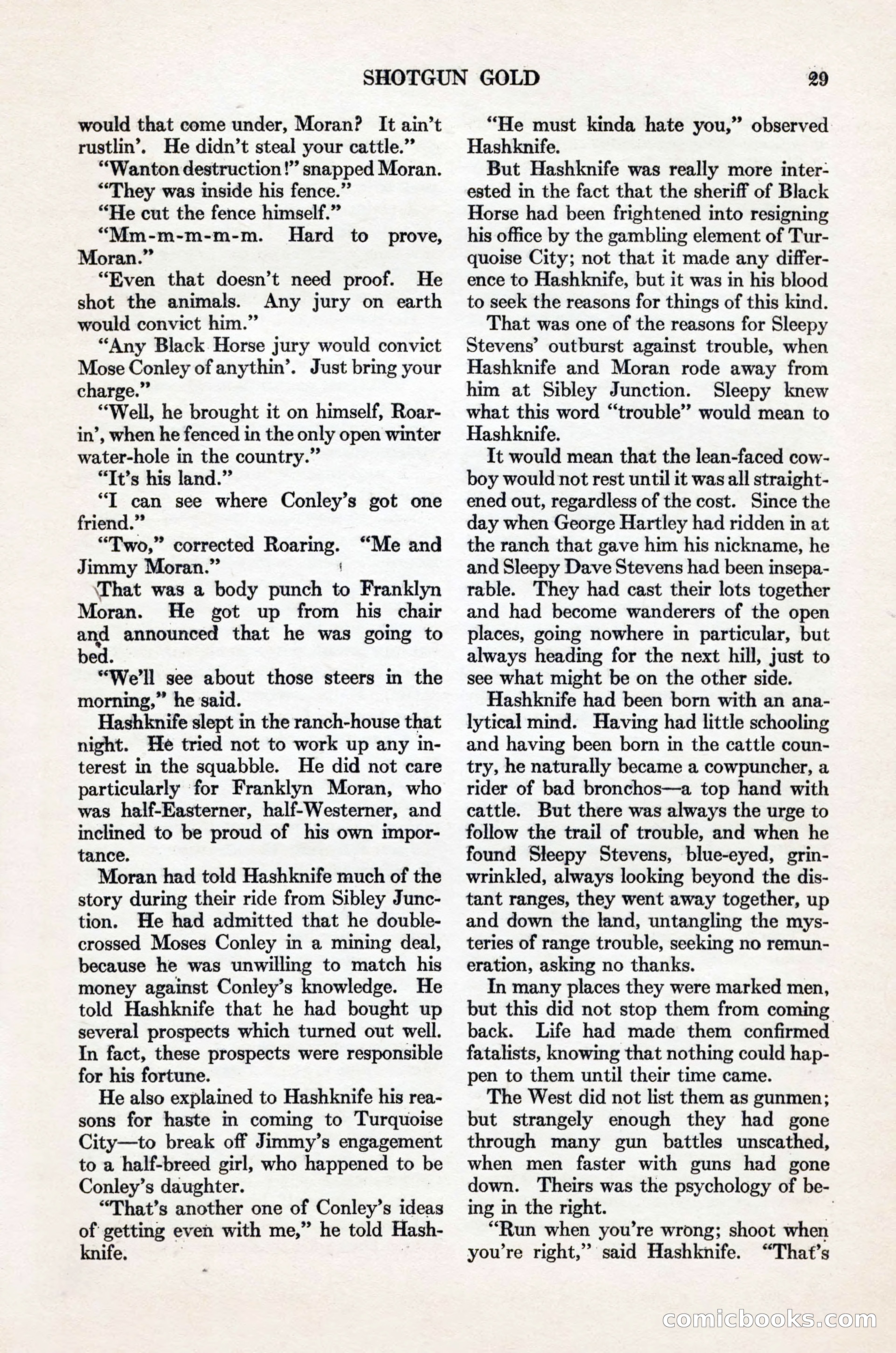 Adventure Magazine Cover, November 1, 1927 — page 43 of 208