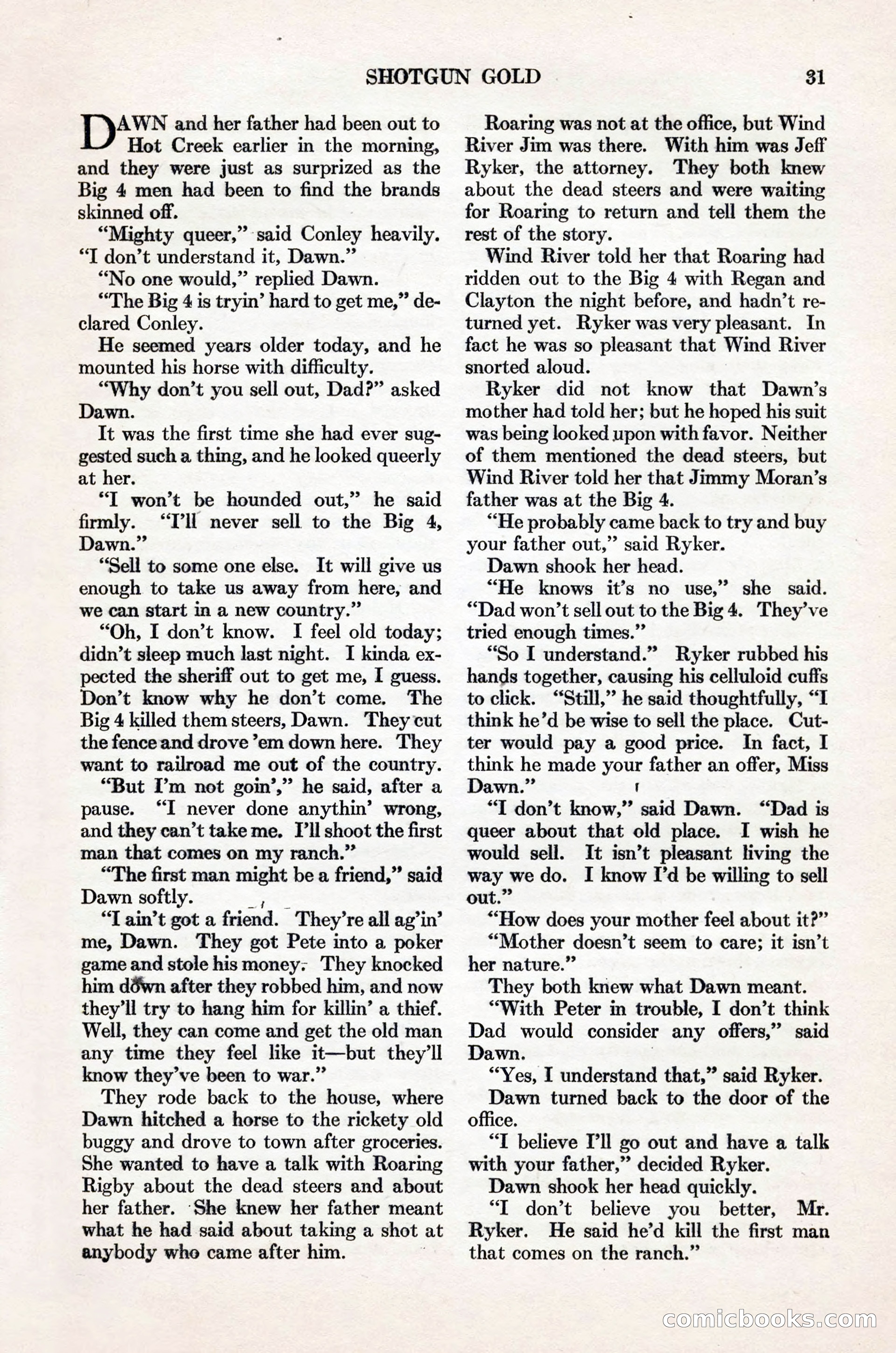 Adventure Magazine Cover, November 1, 1927 — page 45 of 208