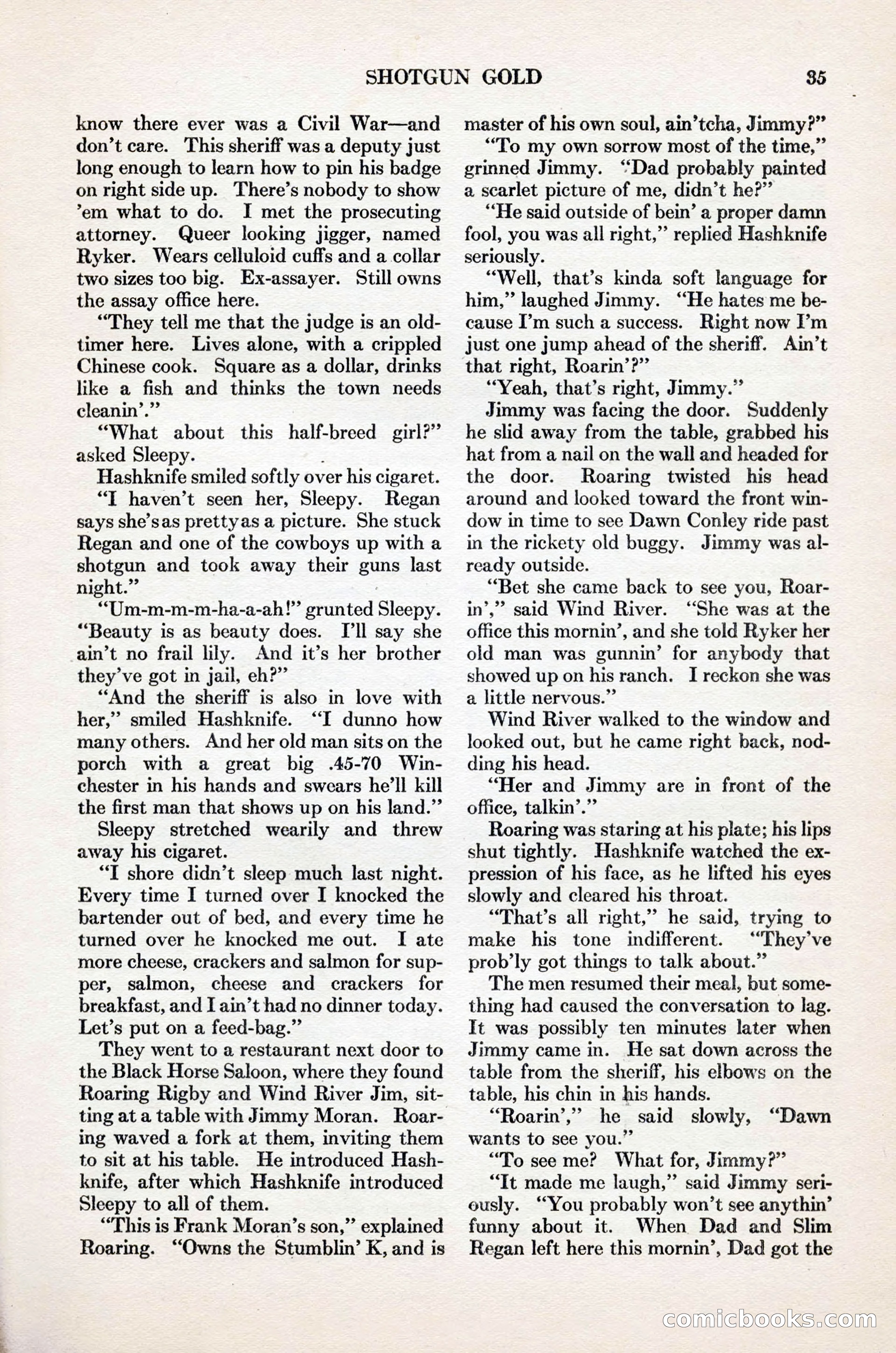 Adventure Magazine Cover, November 1, 1927 — page 49 of 208