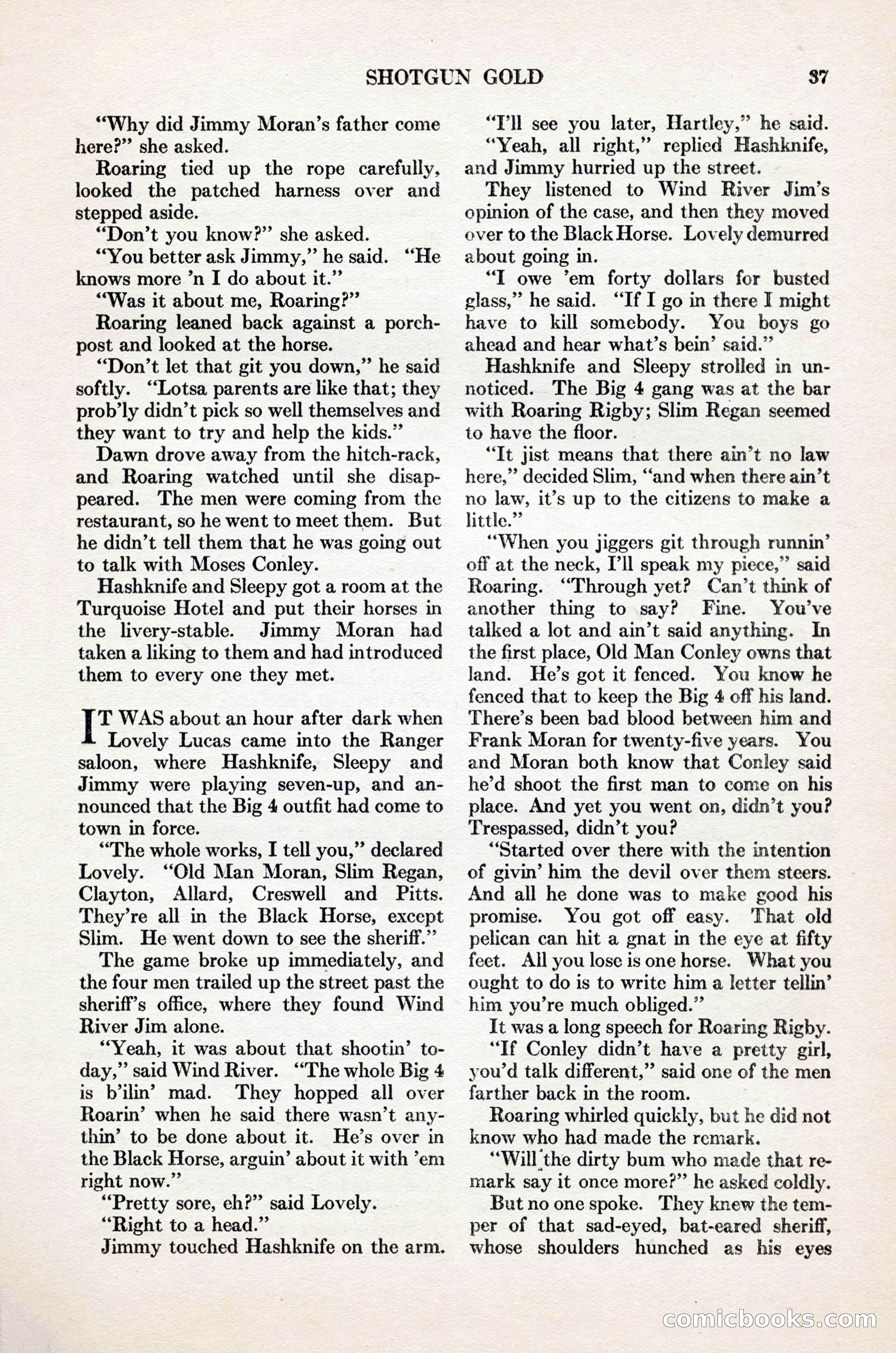 Adventure Magazine Cover, November 1, 1927 — page 51 of 208