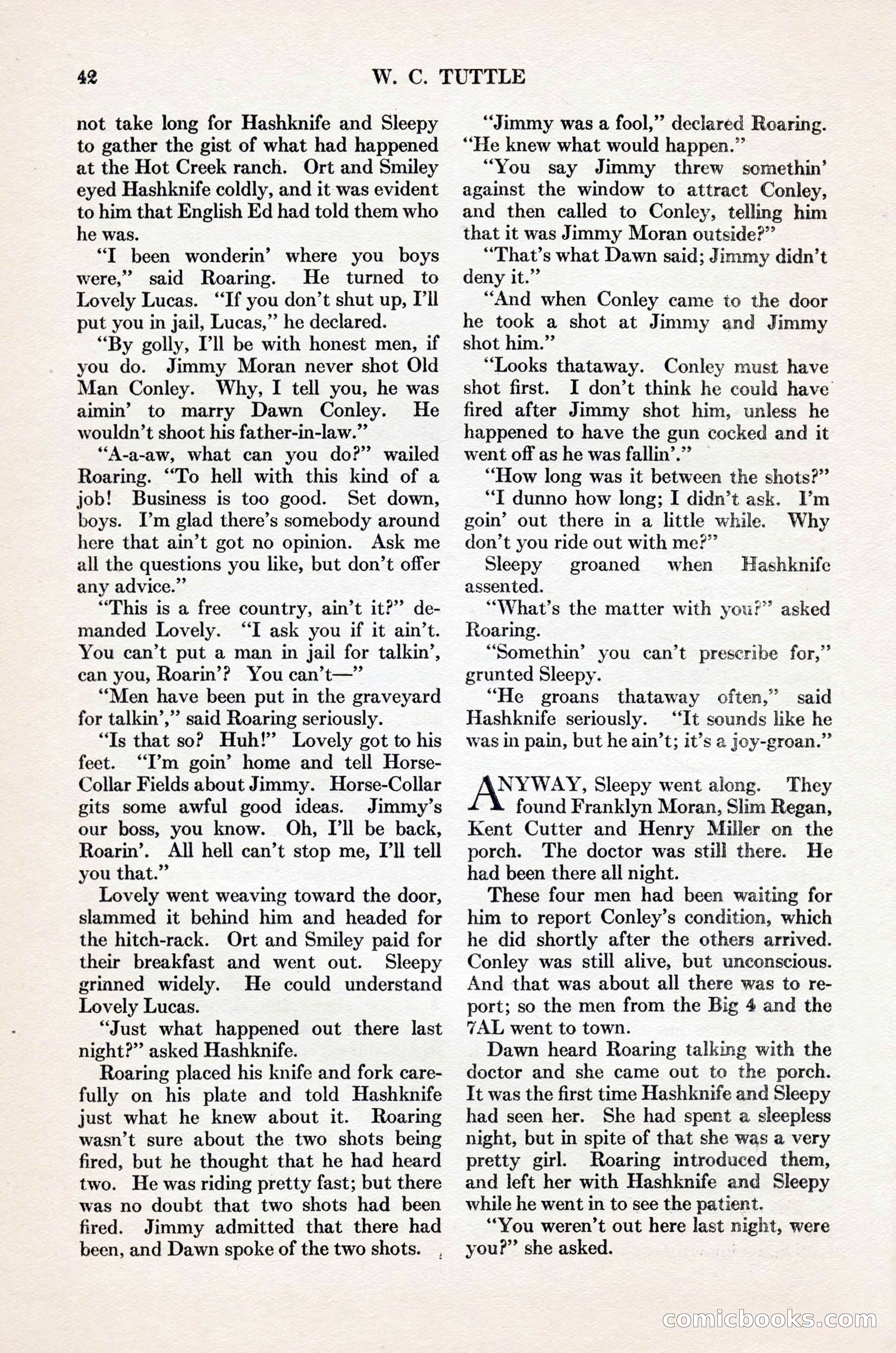 Adventure Magazine Cover, November 1, 1927 — page 56 of 208