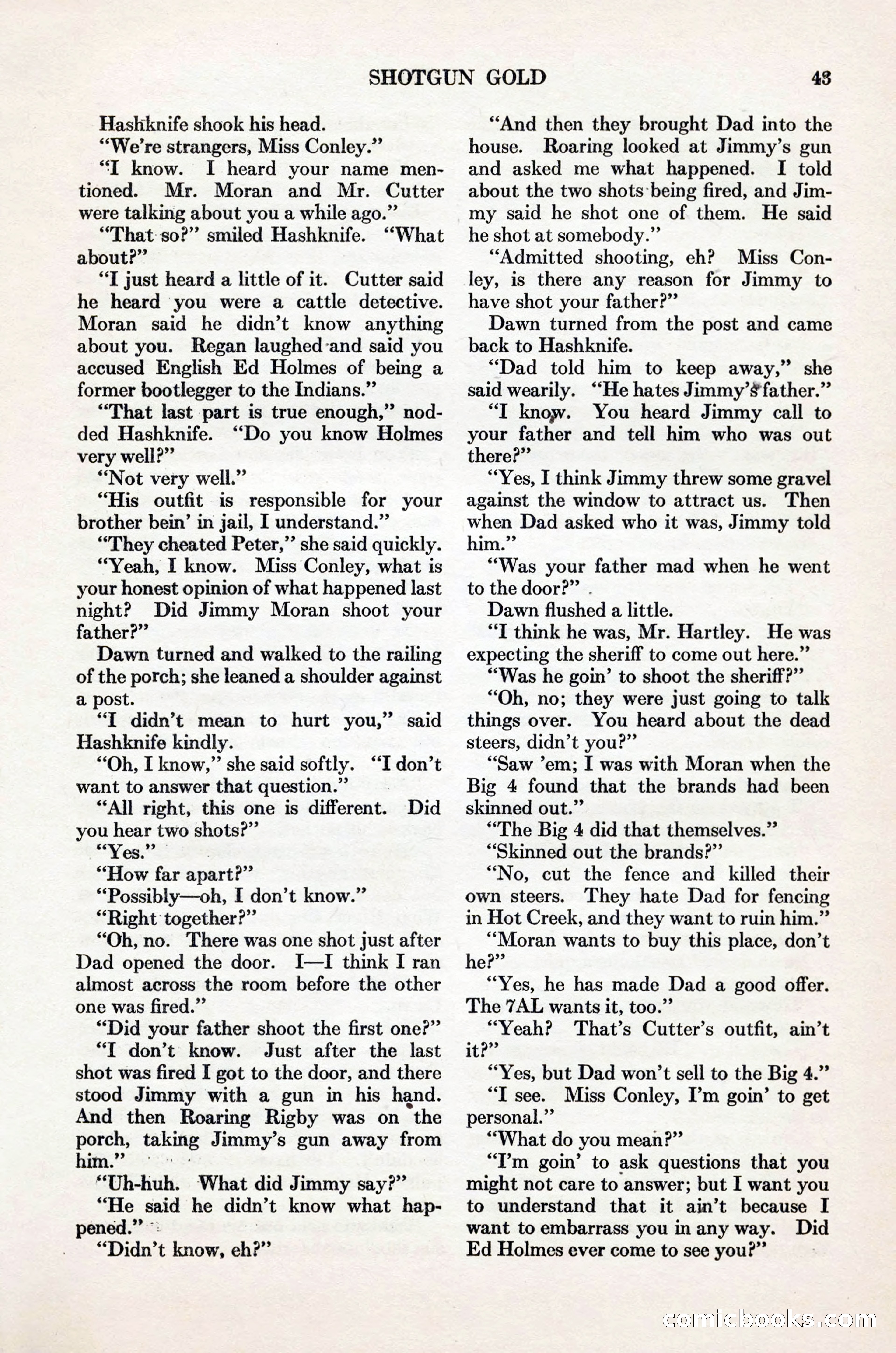 Adventure Magazine Cover, November 1, 1927 — page 57 of 208